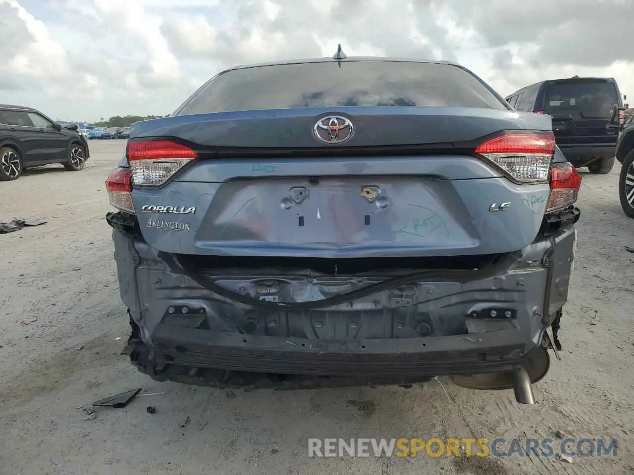 6 fotografías del automóvil dañado JTDEPRAE8LJ063426 TOYOTA COROLLA 2020