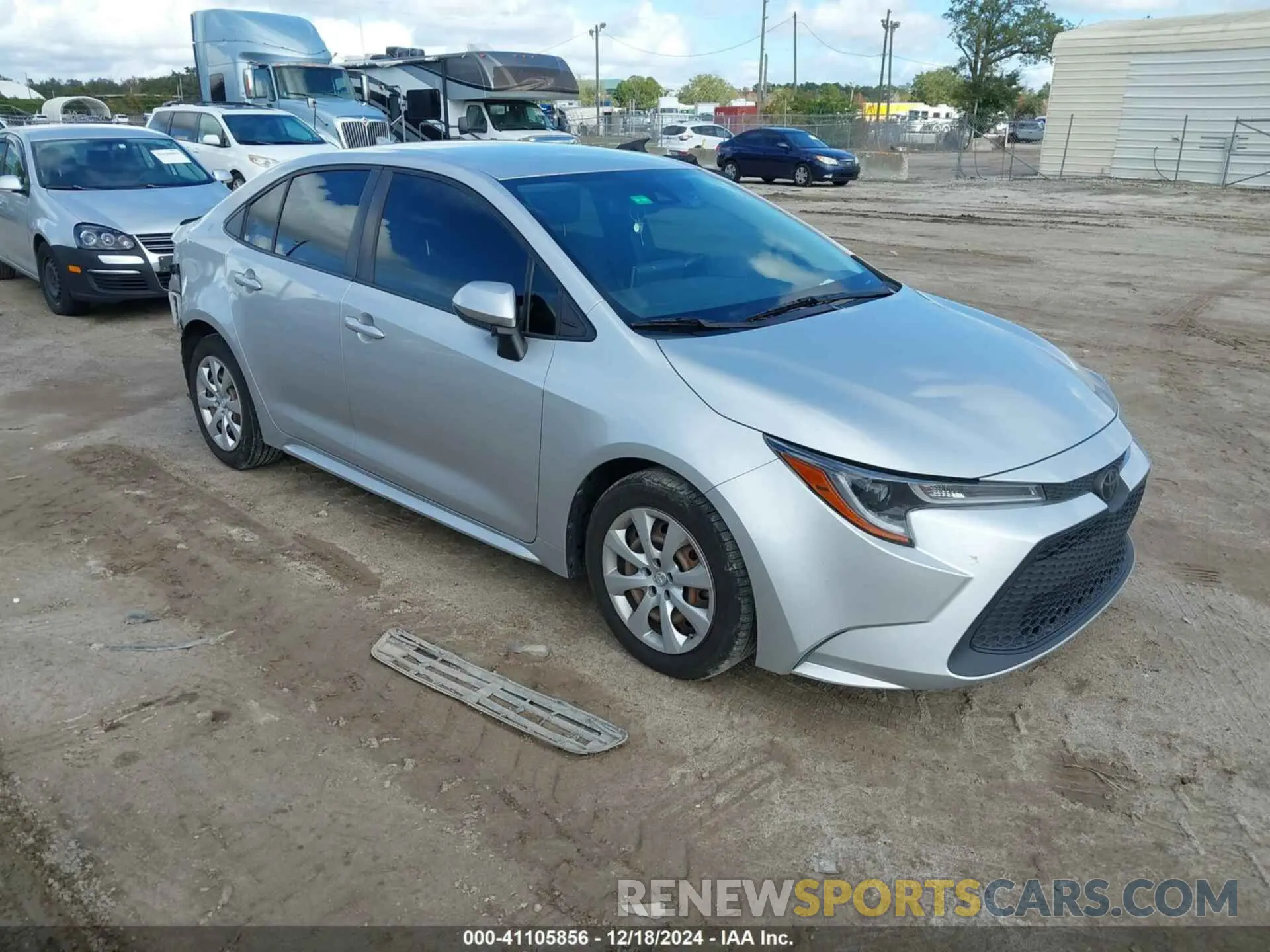 1 fotografías del automóvil dañado JTDEPRAE8LJ073566 TOYOTA COROLLA 2020