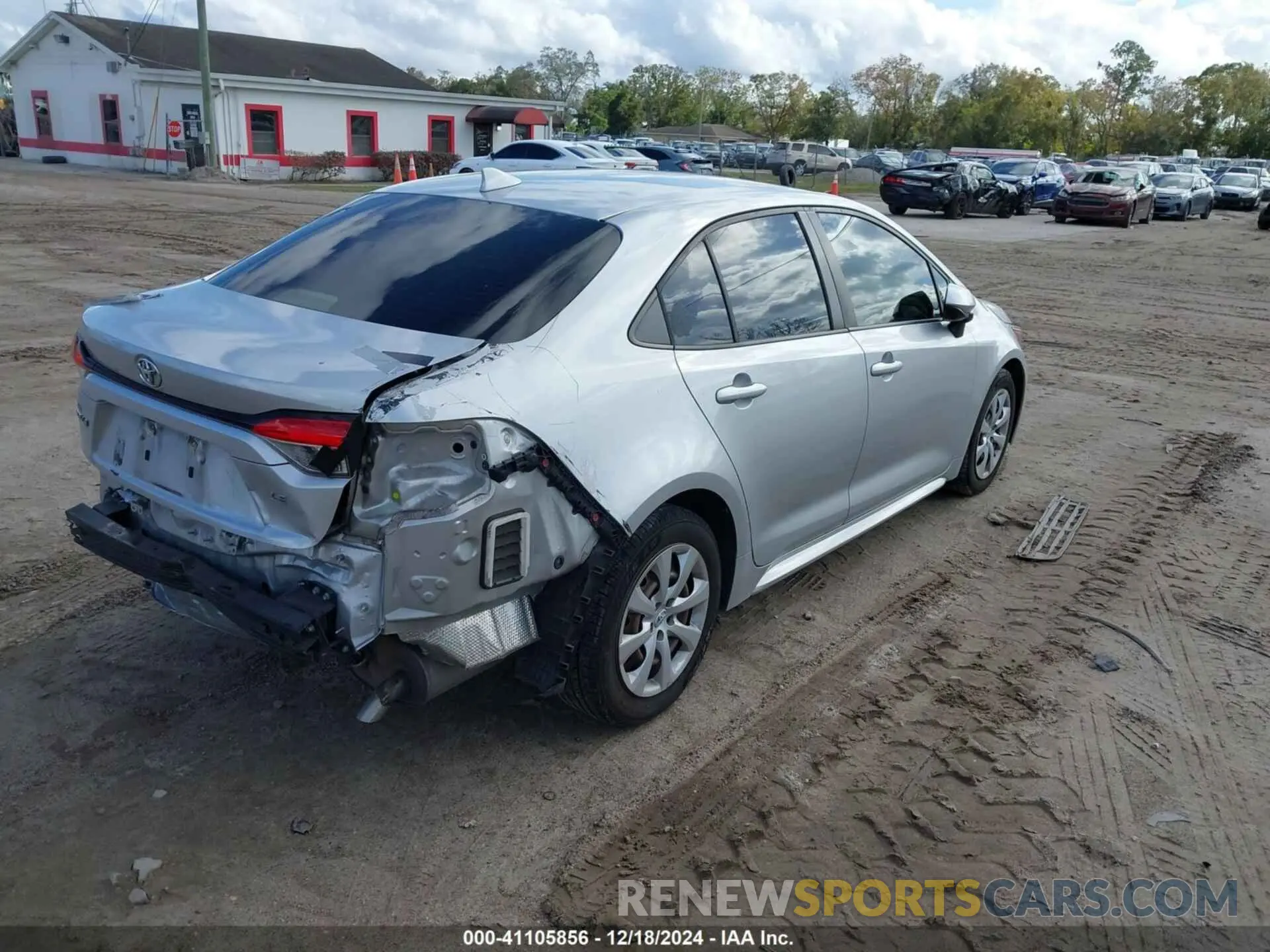 4 fotografías del automóvil dañado JTDEPRAE8LJ073566 TOYOTA COROLLA 2020