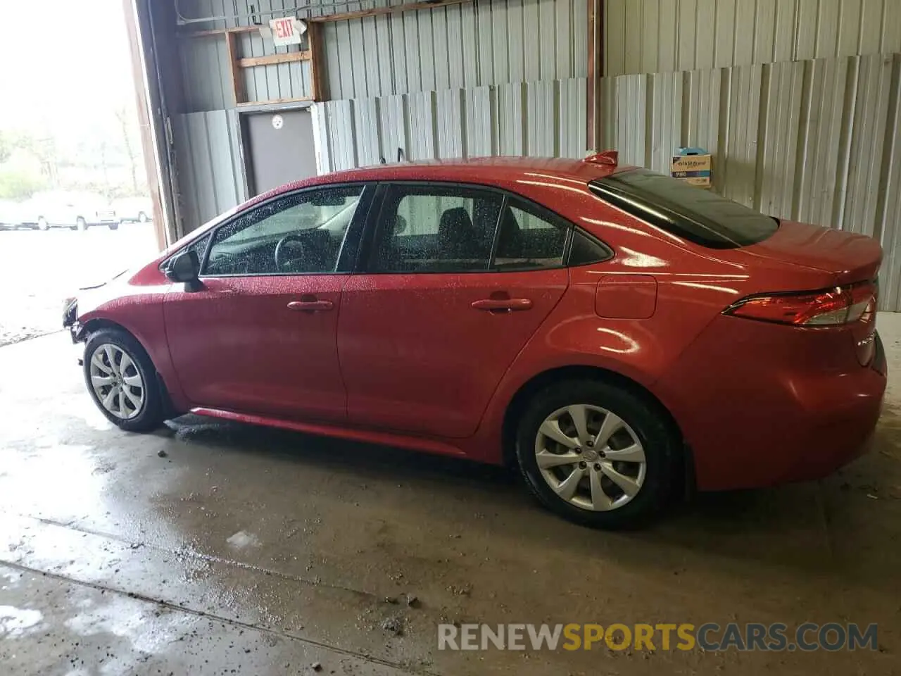 2 fotografías del automóvil dañado JTDEPRAE8LJ088004 TOYOTA COROLLA 2020