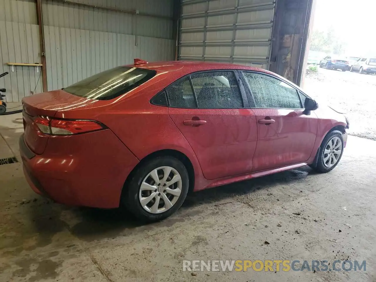 3 fotografías del automóvil dañado JTDEPRAE8LJ088004 TOYOTA COROLLA 2020