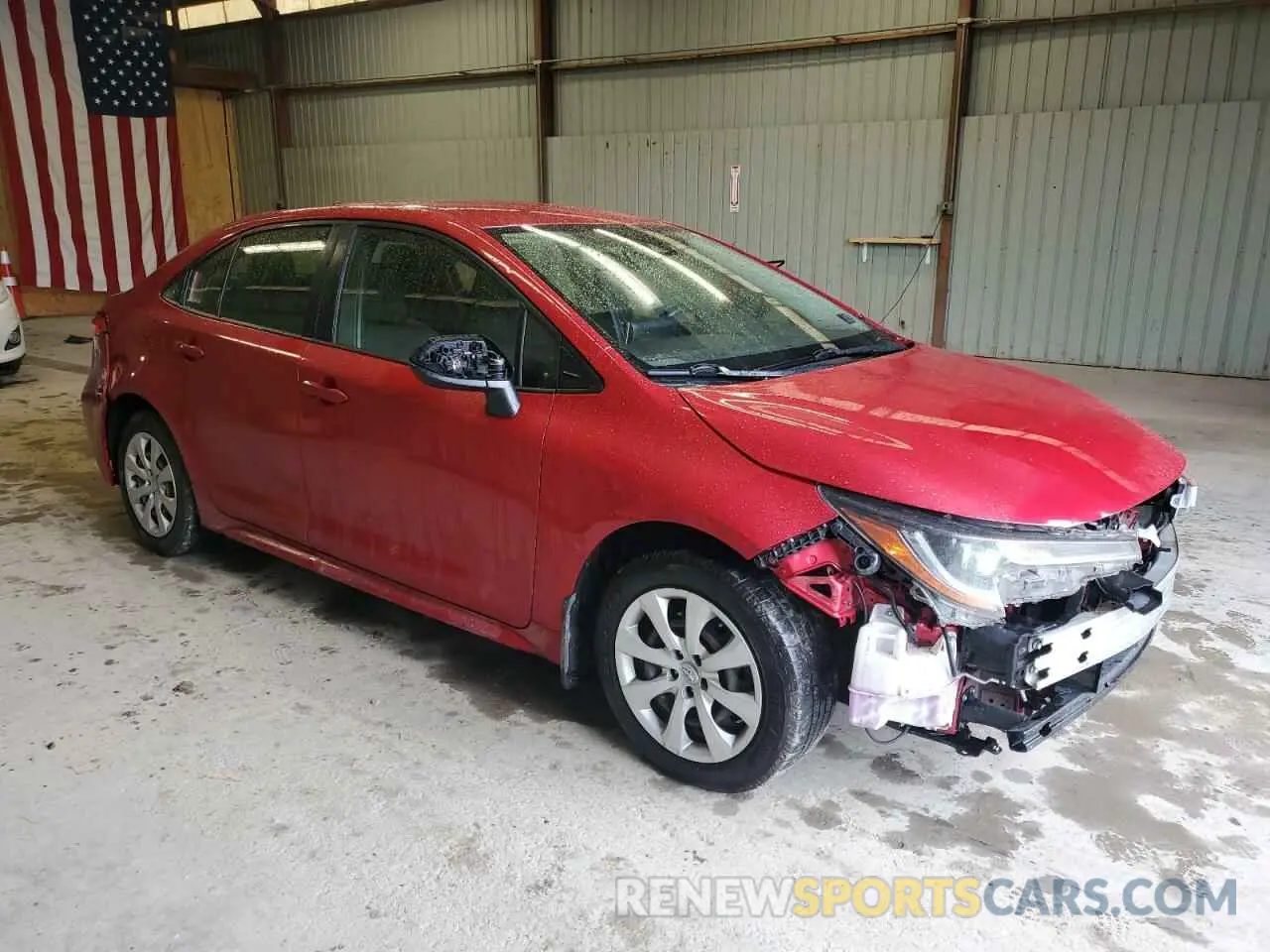 4 fotografías del automóvil dañado JTDEPRAE8LJ088004 TOYOTA COROLLA 2020