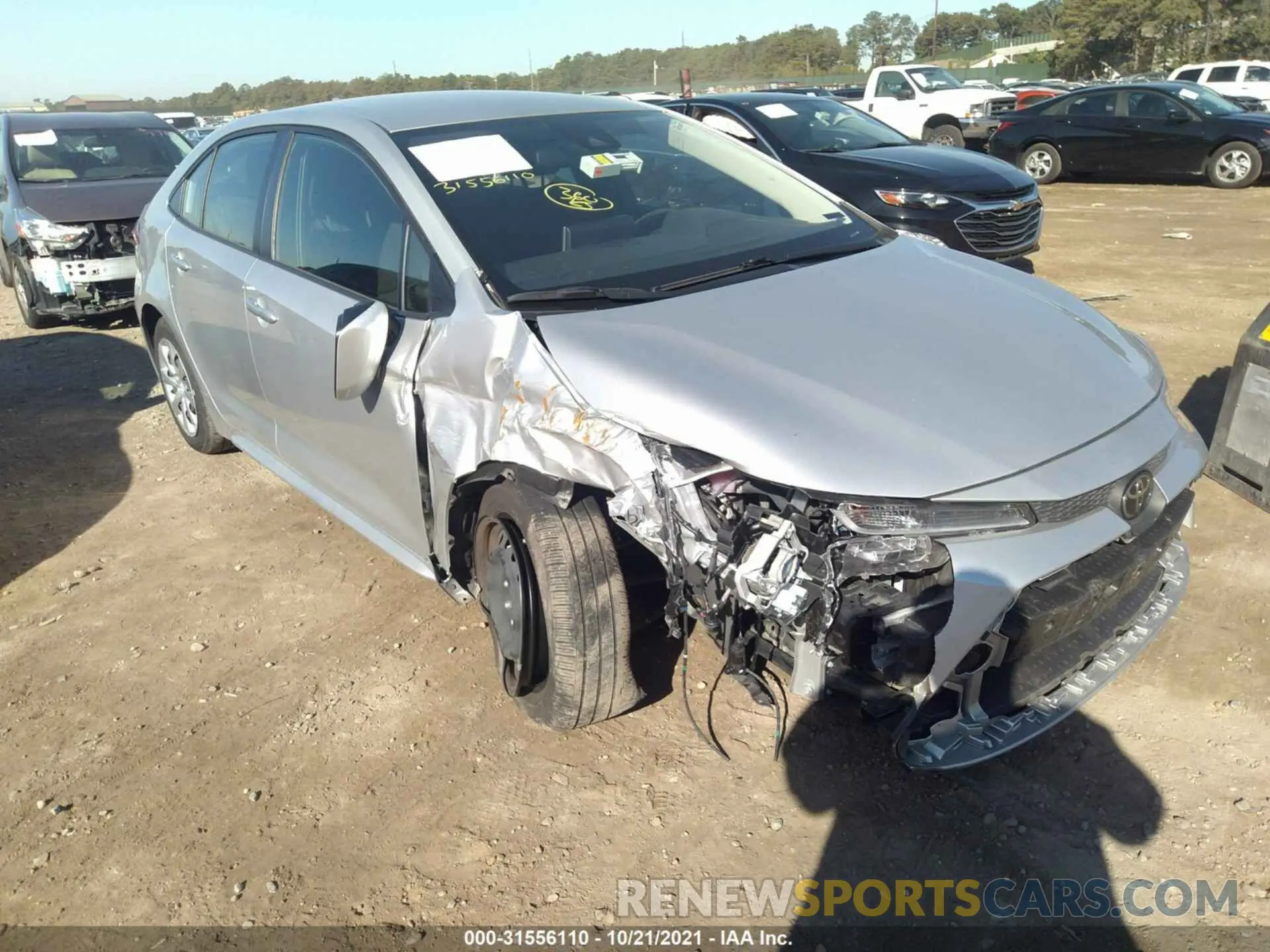 1 fotografías del automóvil dañado JTDEPRAE8LJ088570 TOYOTA COROLLA 2020