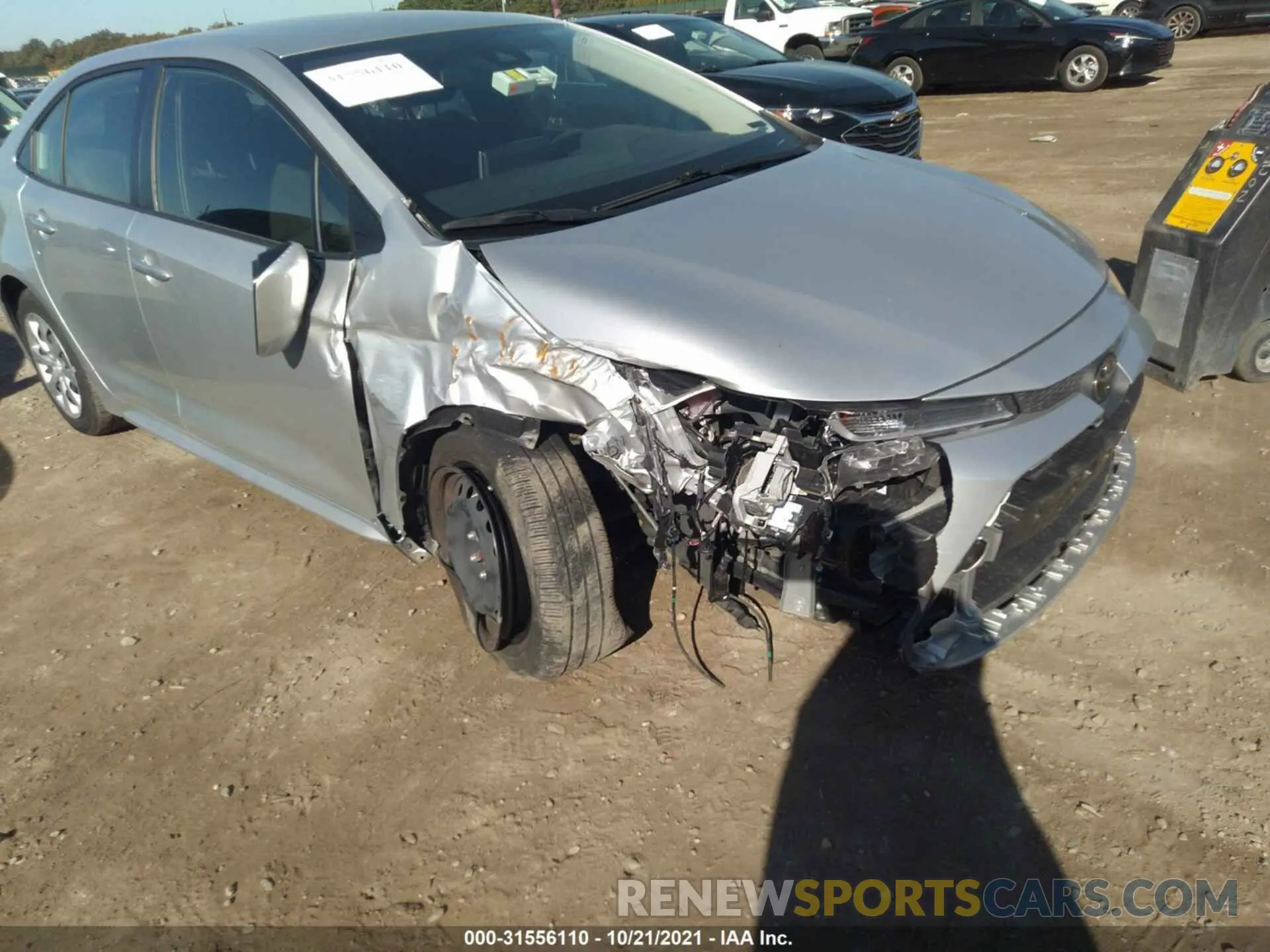 6 fotografías del automóvil dañado JTDEPRAE8LJ088570 TOYOTA COROLLA 2020