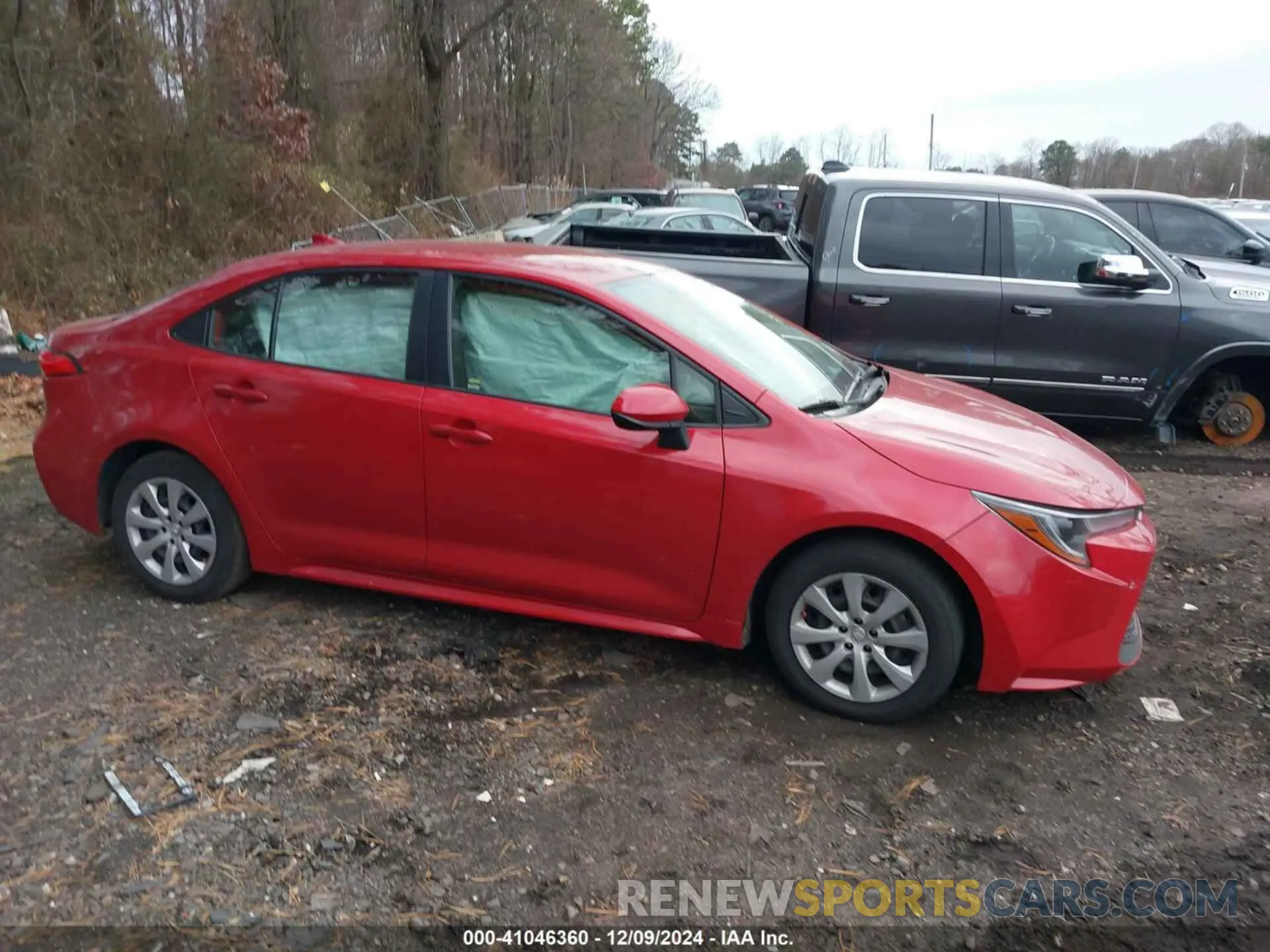 13 fotografías del automóvil dañado JTDEPRAE8LJ089380 TOYOTA COROLLA 2020