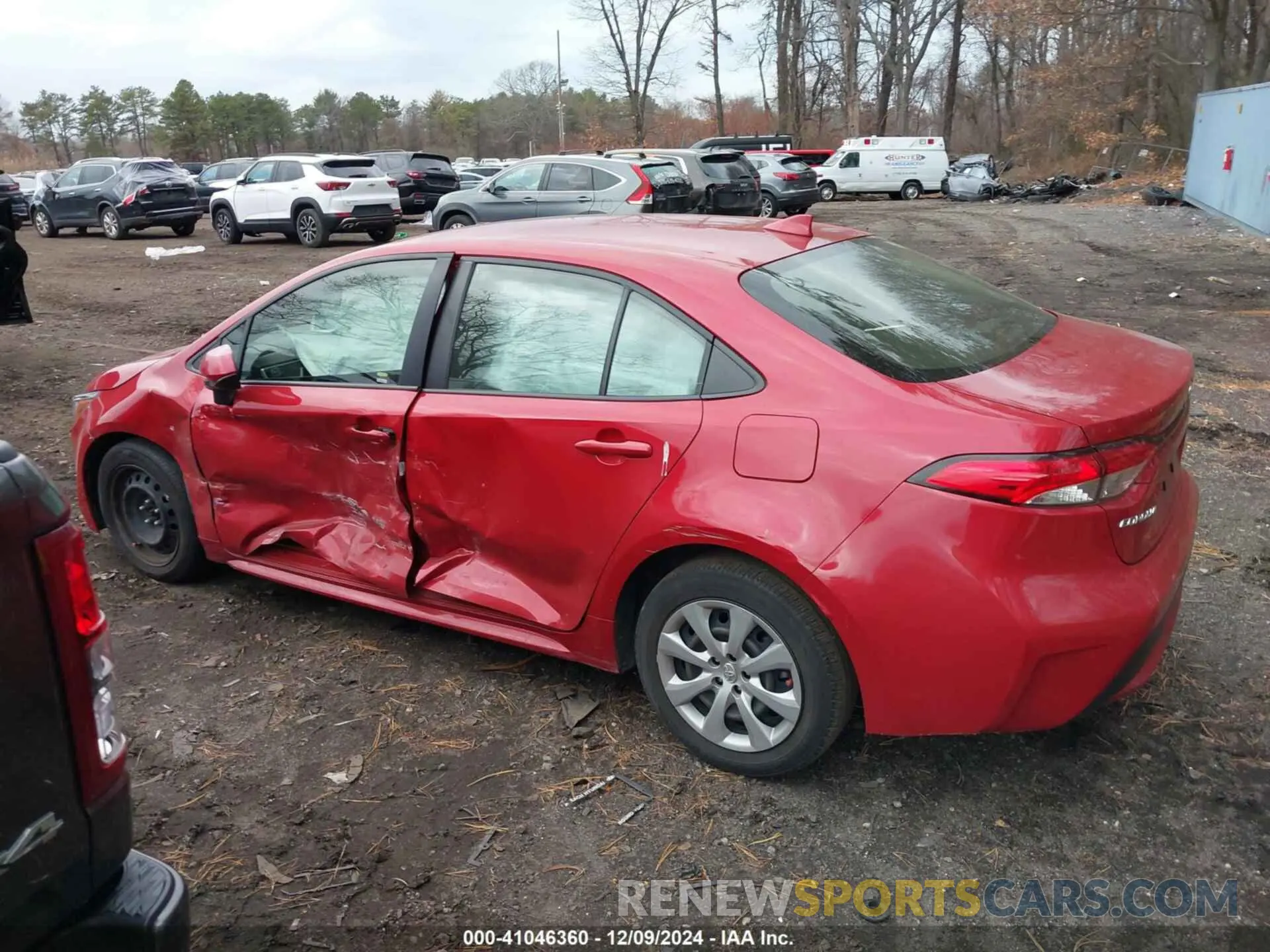 14 fotografías del automóvil dañado JTDEPRAE8LJ089380 TOYOTA COROLLA 2020