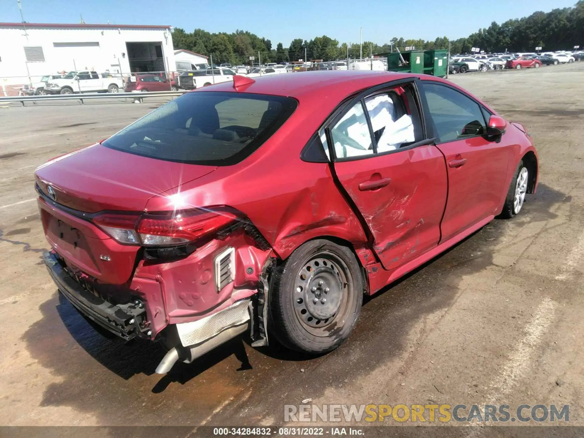 4 fotografías del automóvil dañado JTDEPRAE8LJ096345 TOYOTA COROLLA 2020