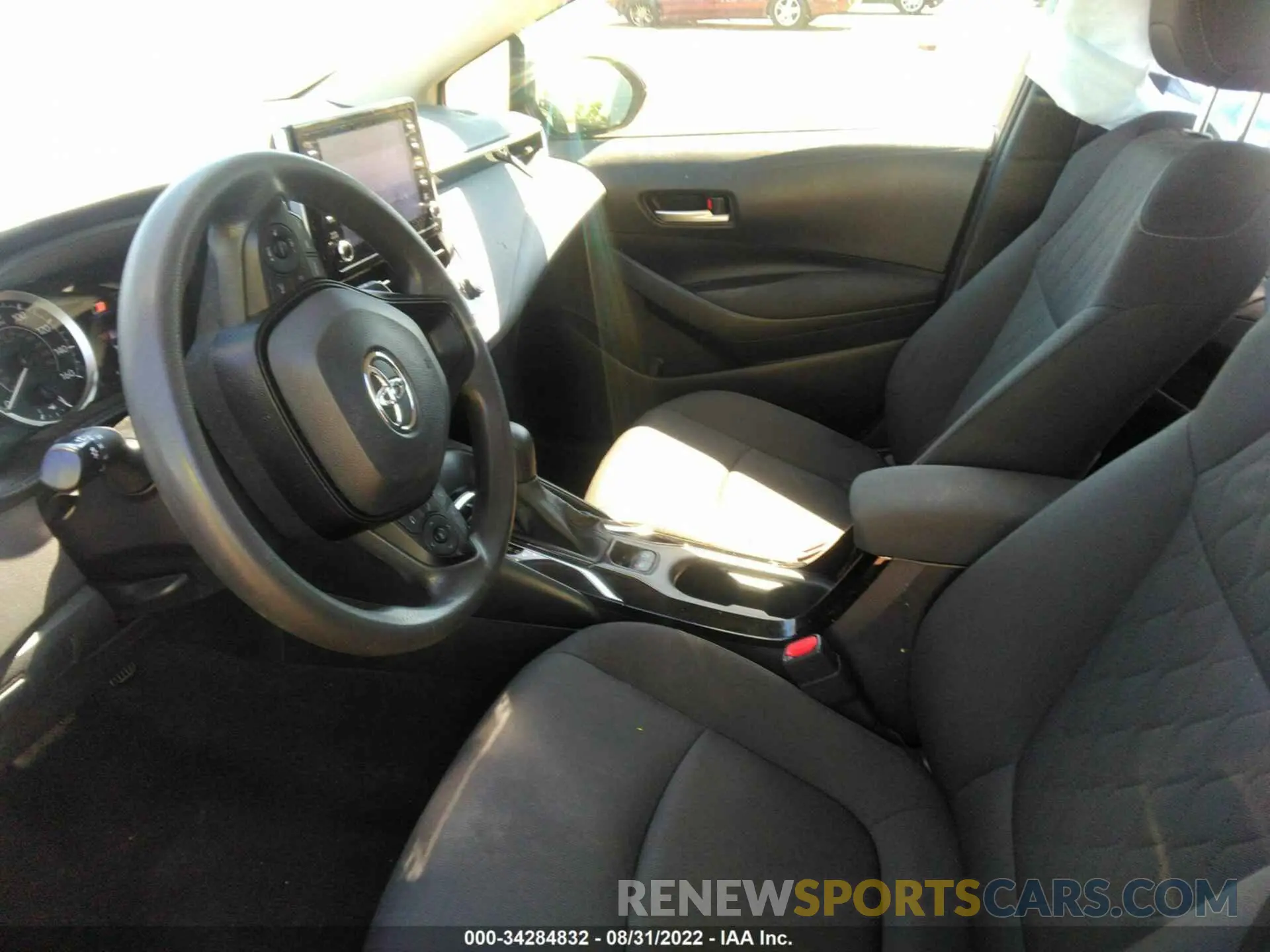 5 fotografías del automóvil dañado JTDEPRAE8LJ096345 TOYOTA COROLLA 2020