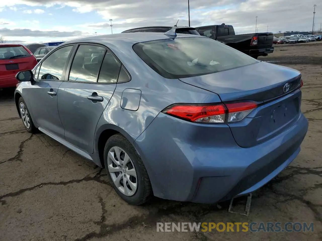 2 fotografías del automóvil dañado JTDEPRAE8LJ099696 TOYOTA COROLLA 2020