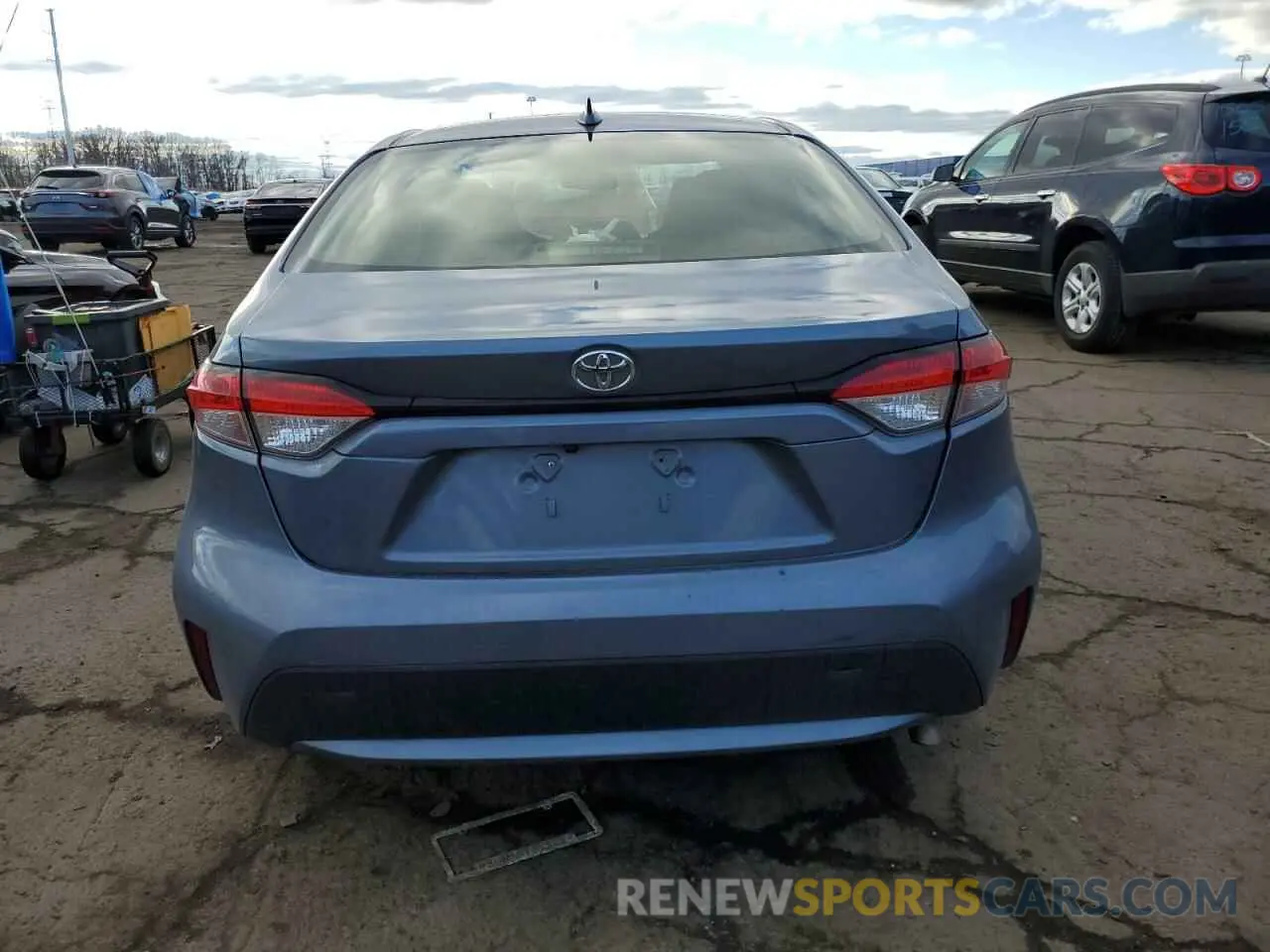 6 fotografías del automóvil dañado JTDEPRAE8LJ099696 TOYOTA COROLLA 2020