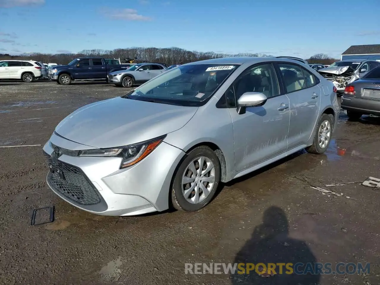 1 fotografías del automóvil dañado JTDEPRAE8LJ099987 TOYOTA COROLLA 2020
