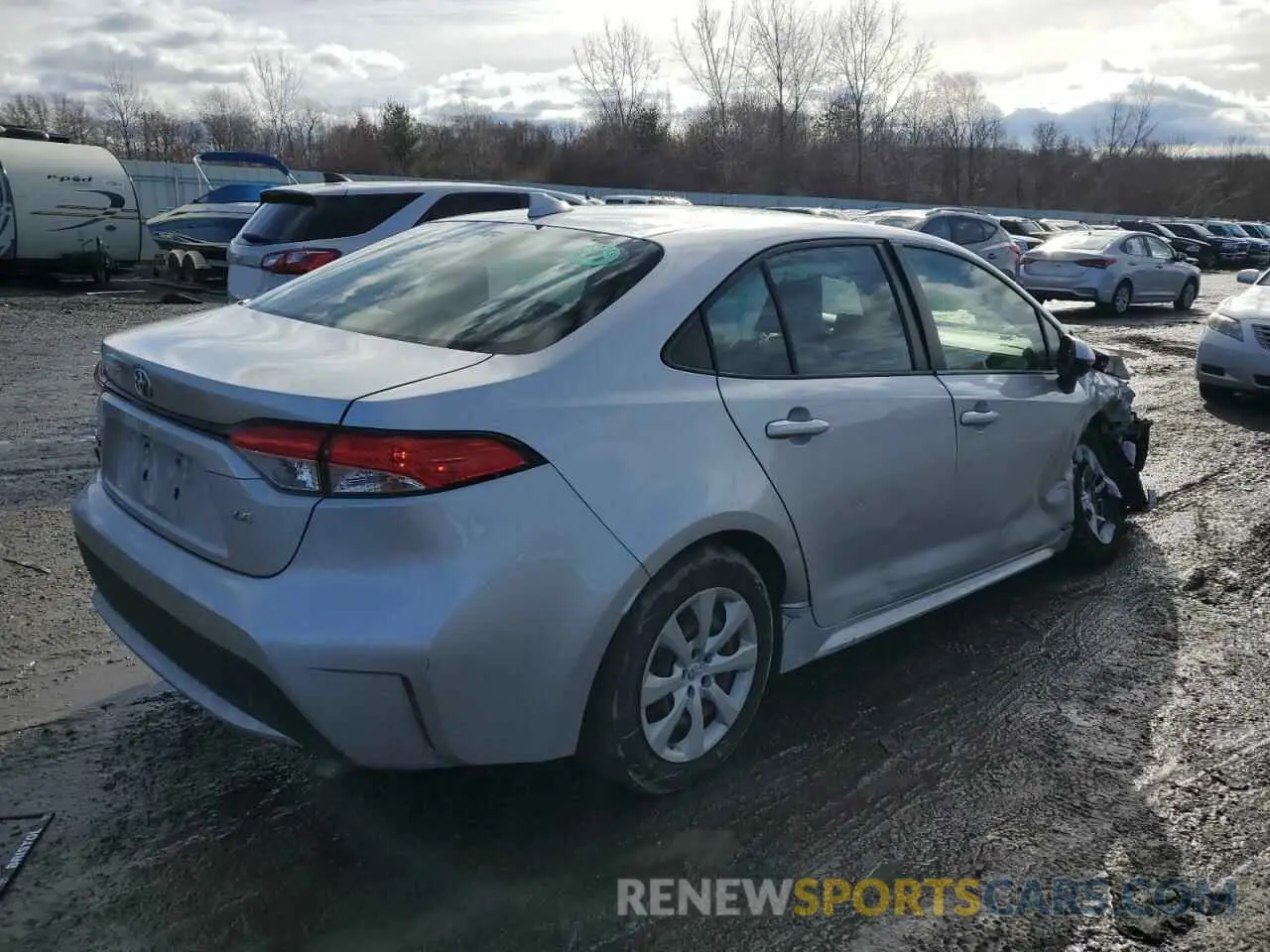 3 fotografías del automóvil dañado JTDEPRAE8LJ099987 TOYOTA COROLLA 2020