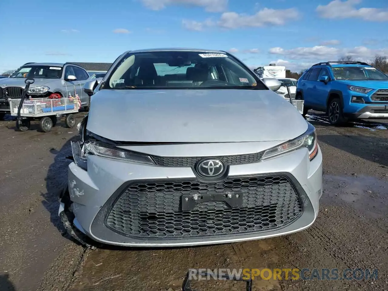 5 fotografías del automóvil dañado JTDEPRAE8LJ099987 TOYOTA COROLLA 2020