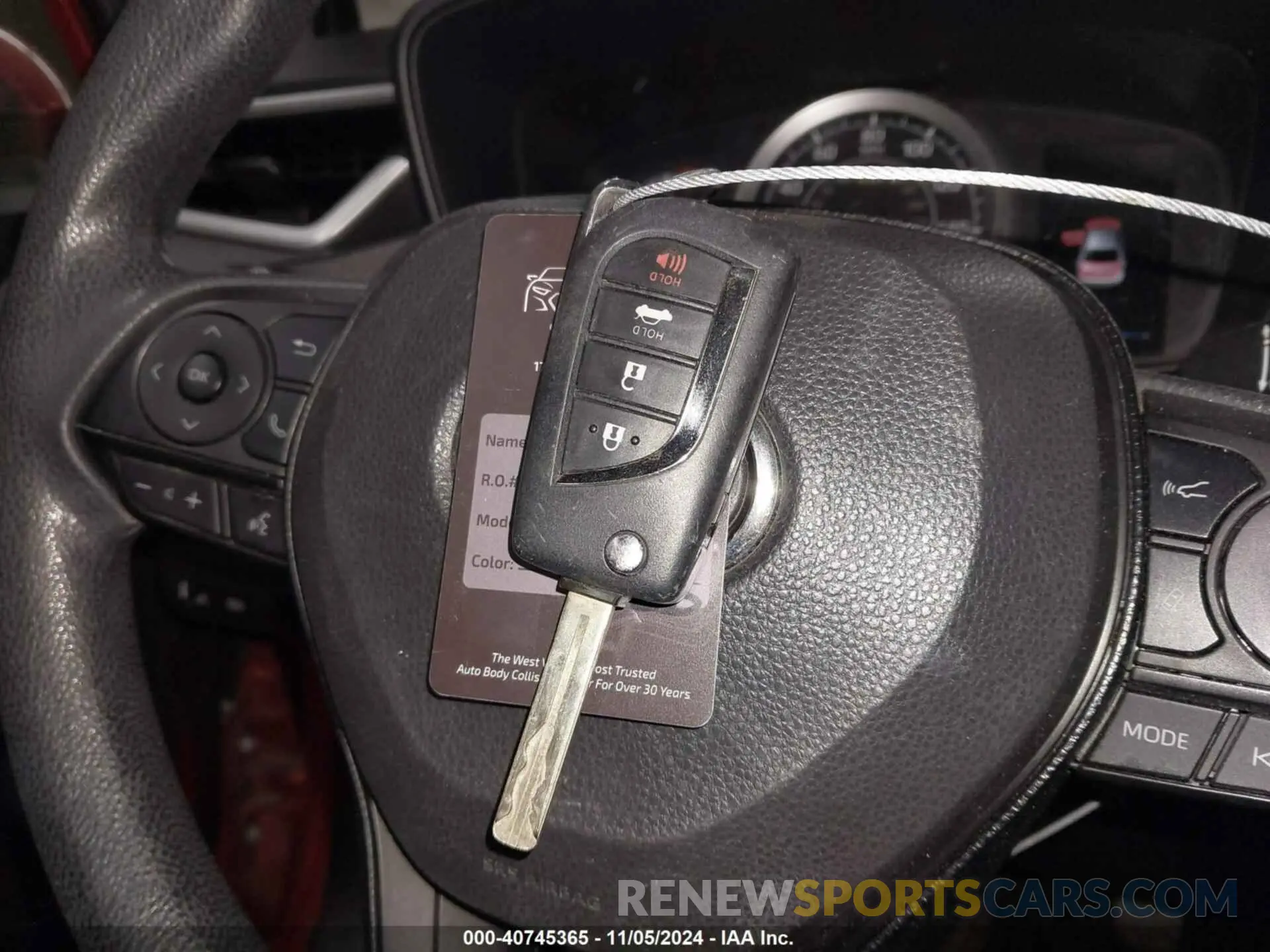 11 fotografías del automóvil dañado JTDEPRAE8LJ102077 TOYOTA COROLLA 2020