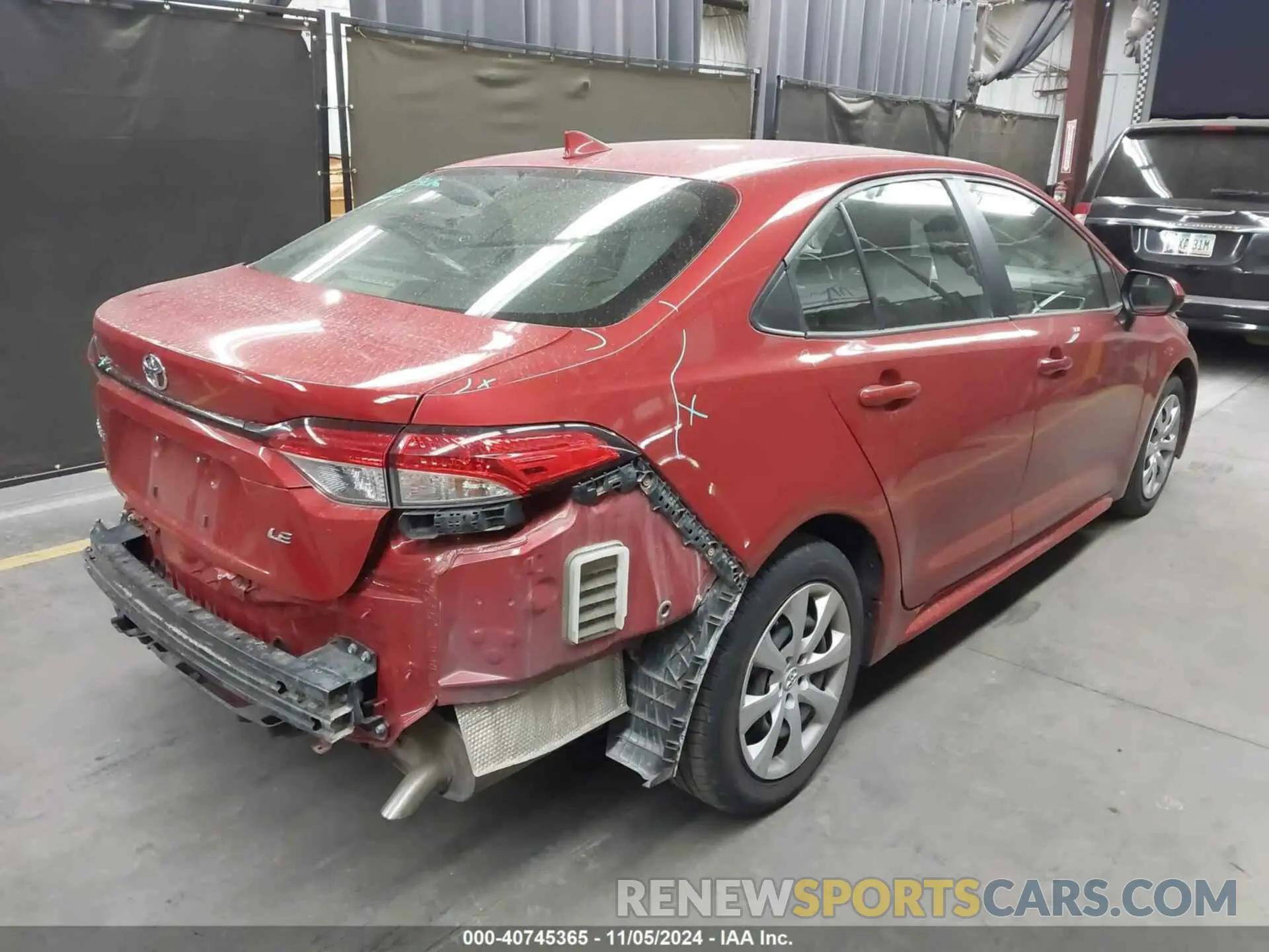 4 fotografías del automóvil dañado JTDEPRAE8LJ102077 TOYOTA COROLLA 2020