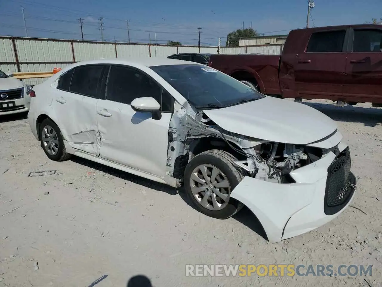 4 fotografías del automóvil dañado JTDEPRAE8LJ106033 TOYOTA COROLLA 2020