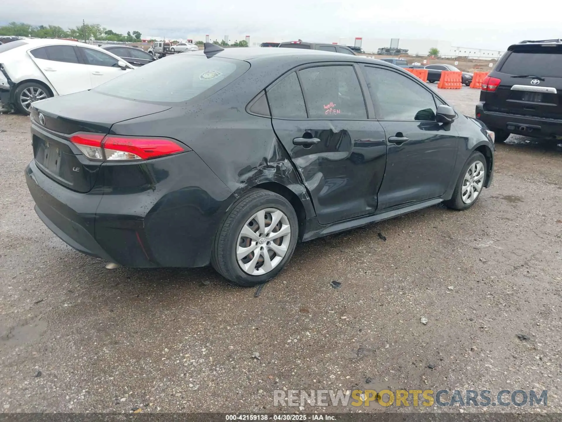 4 fotografías del automóvil dañado JTDEPRAE8LJ106422 TOYOTA COROLLA 2020