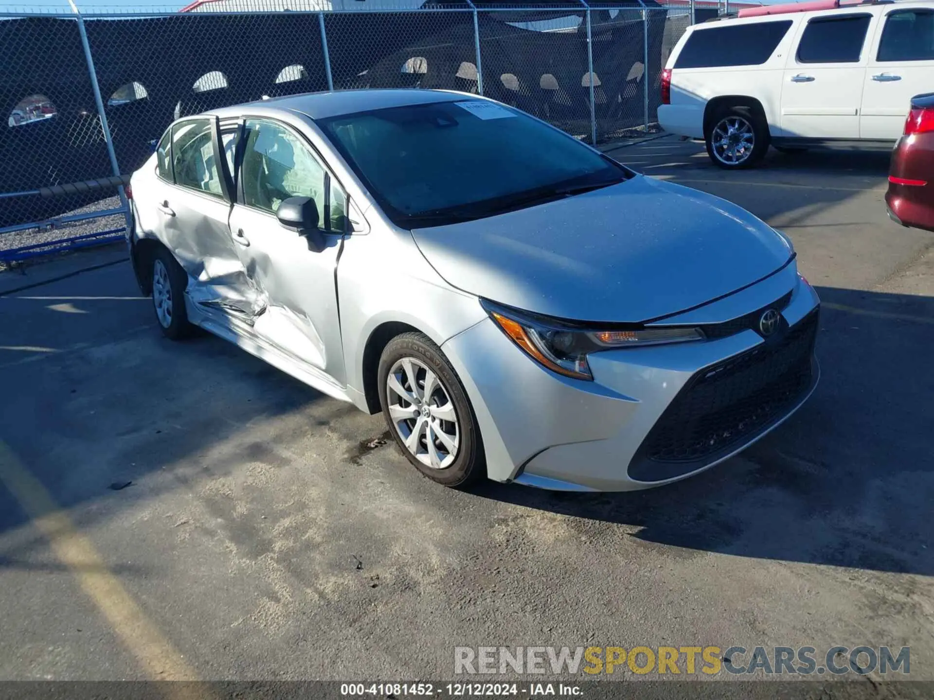 1 fotografías del automóvil dañado JTDEPRAE9LJ002277 TOYOTA COROLLA 2020