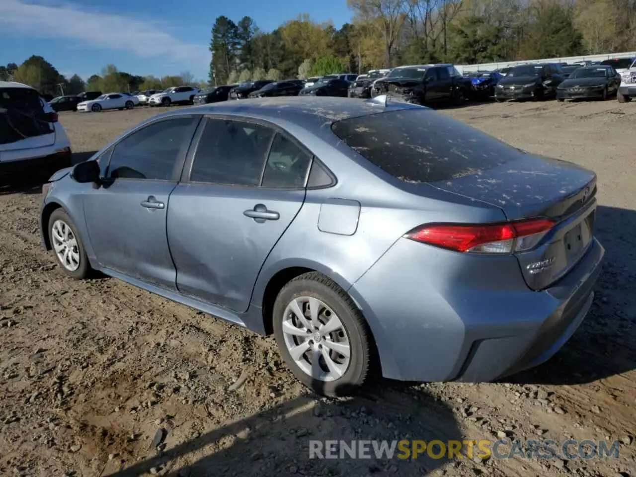 2 fotografías del automóvil dañado JTDEPRAE9LJ006376 TOYOTA COROLLA 2020