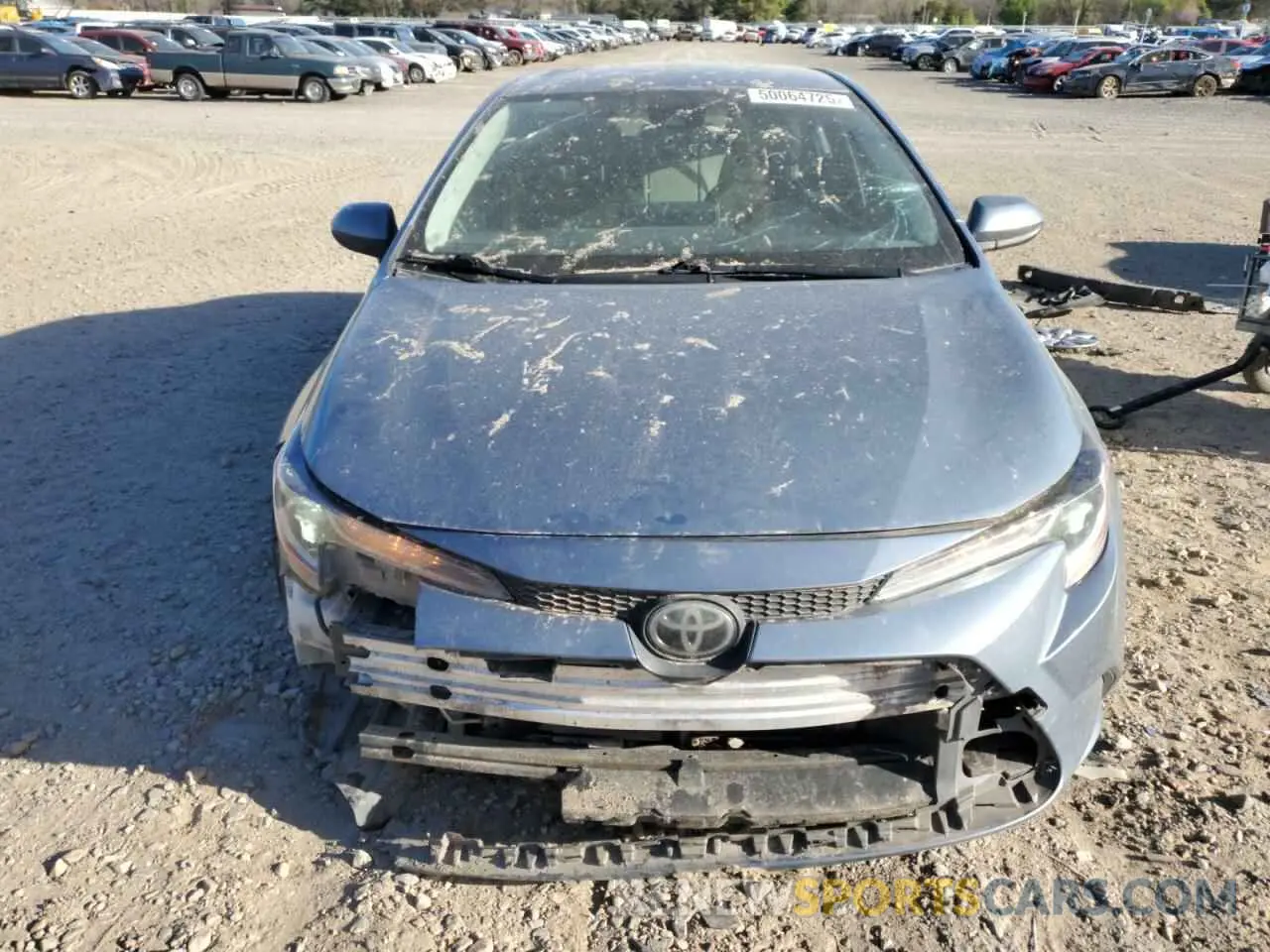 5 fotografías del automóvil dañado JTDEPRAE9LJ006376 TOYOTA COROLLA 2020