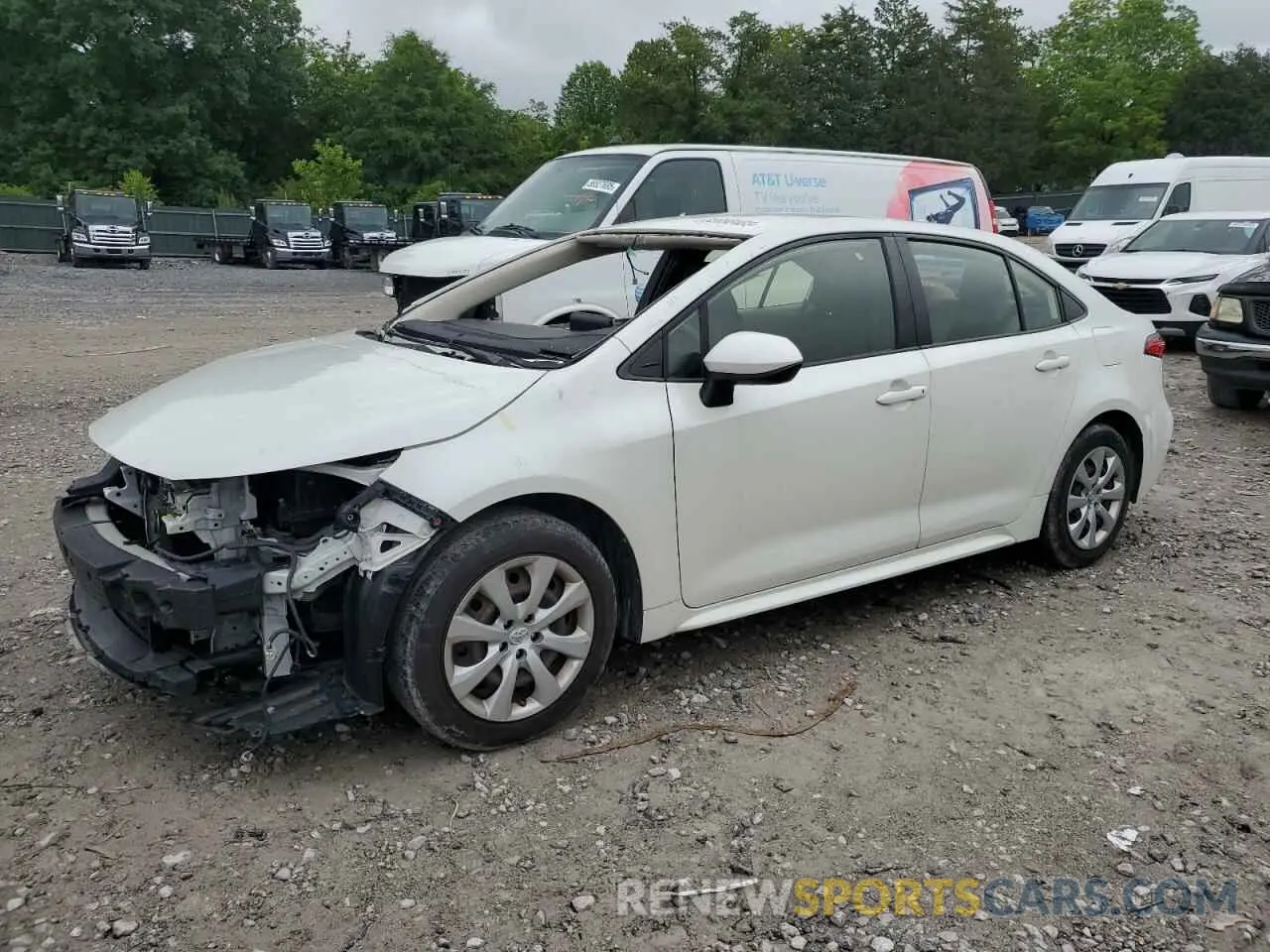 1 fotografías del automóvil dañado JTDEPRAE9LJ037076 TOYOTA COROLLA 2020