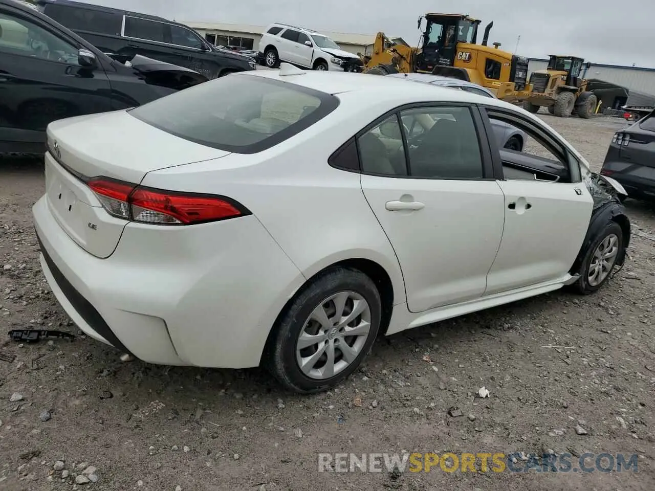 3 fotografías del automóvil dañado JTDEPRAE9LJ037076 TOYOTA COROLLA 2020