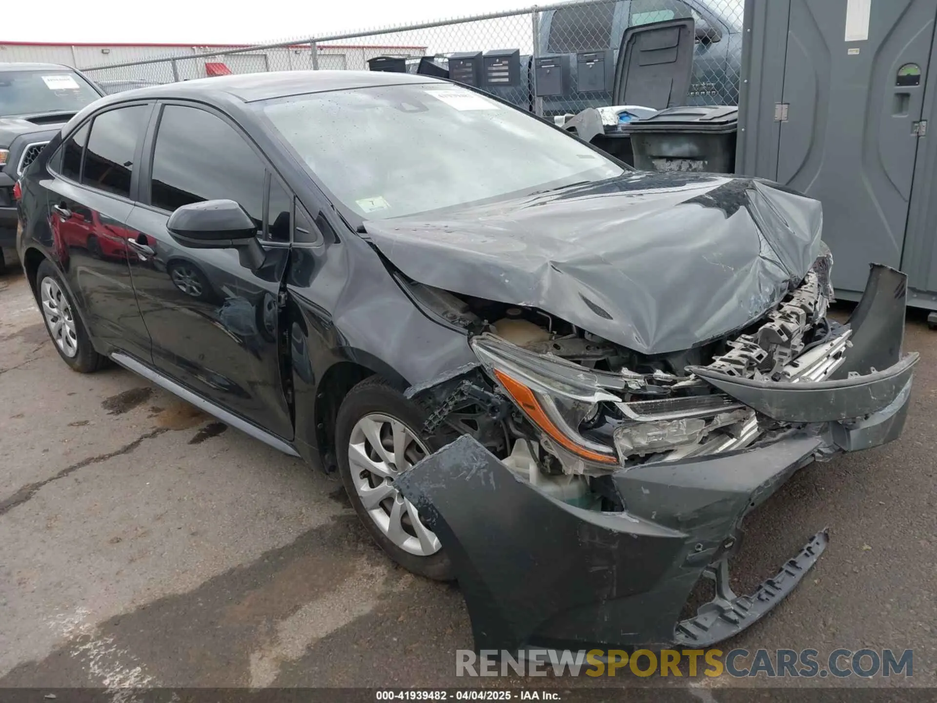 1 fotografías del automóvil dañado JTDEPRAE9LJ041919 TOYOTA COROLLA 2020