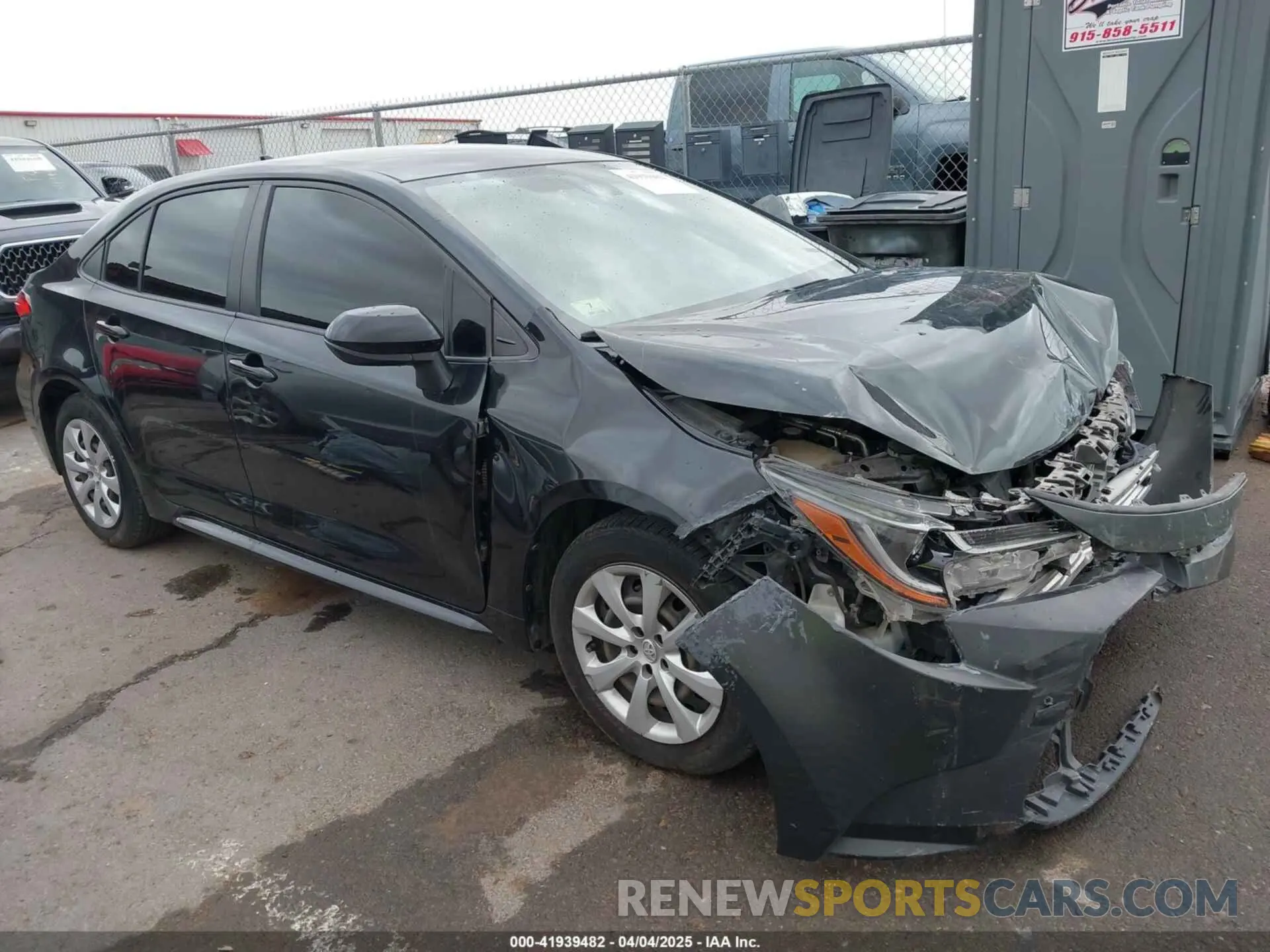 13 fotografías del automóvil dañado JTDEPRAE9LJ041919 TOYOTA COROLLA 2020