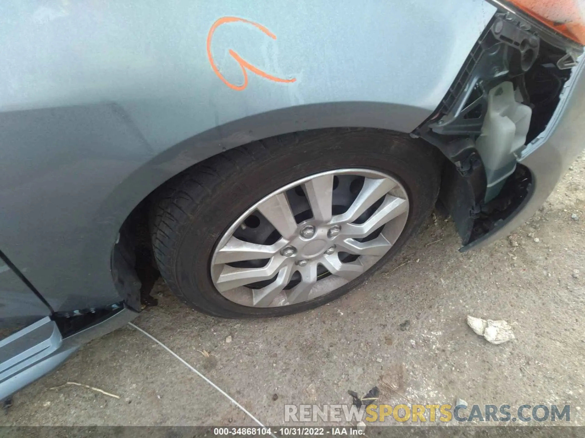 13 fotografías del automóvil dañado JTDEPRAE9LJ042410 TOYOTA COROLLA 2020
