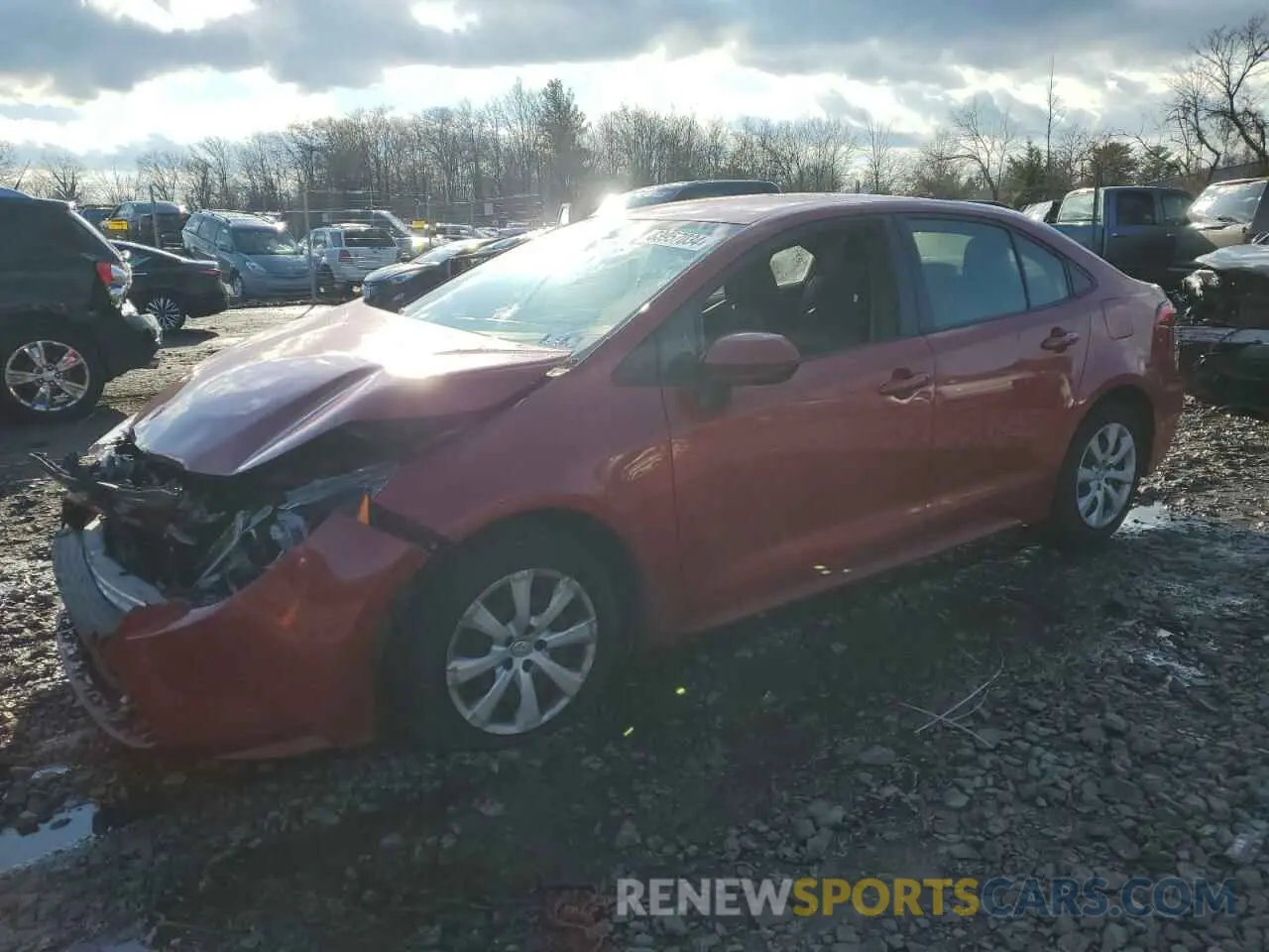 1 fotografías del automóvil dañado JTDEPRAE9LJ043959 TOYOTA COROLLA 2020