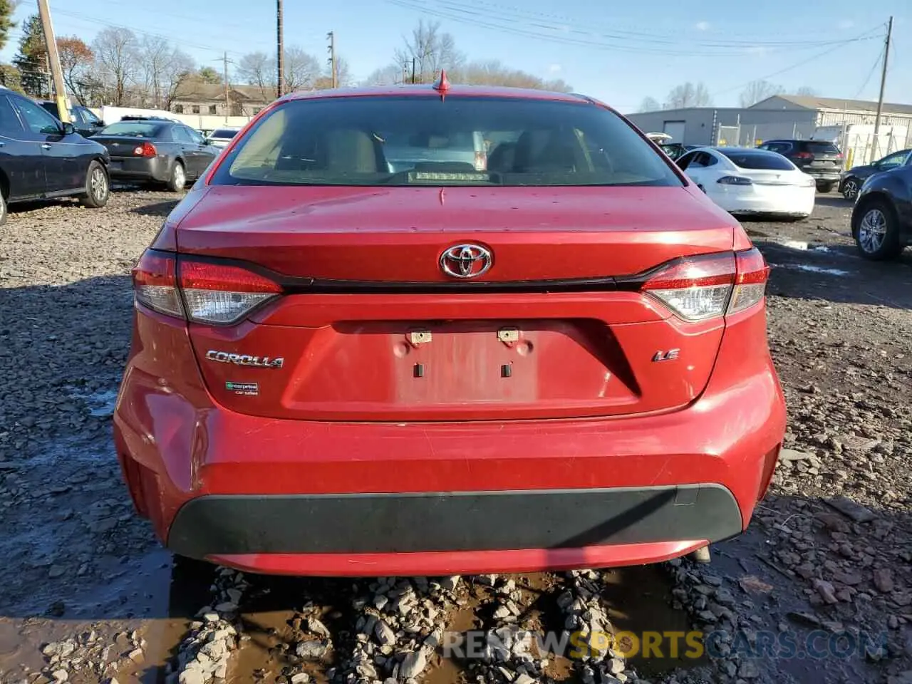 6 fotografías del automóvil dañado JTDEPRAE9LJ043959 TOYOTA COROLLA 2020