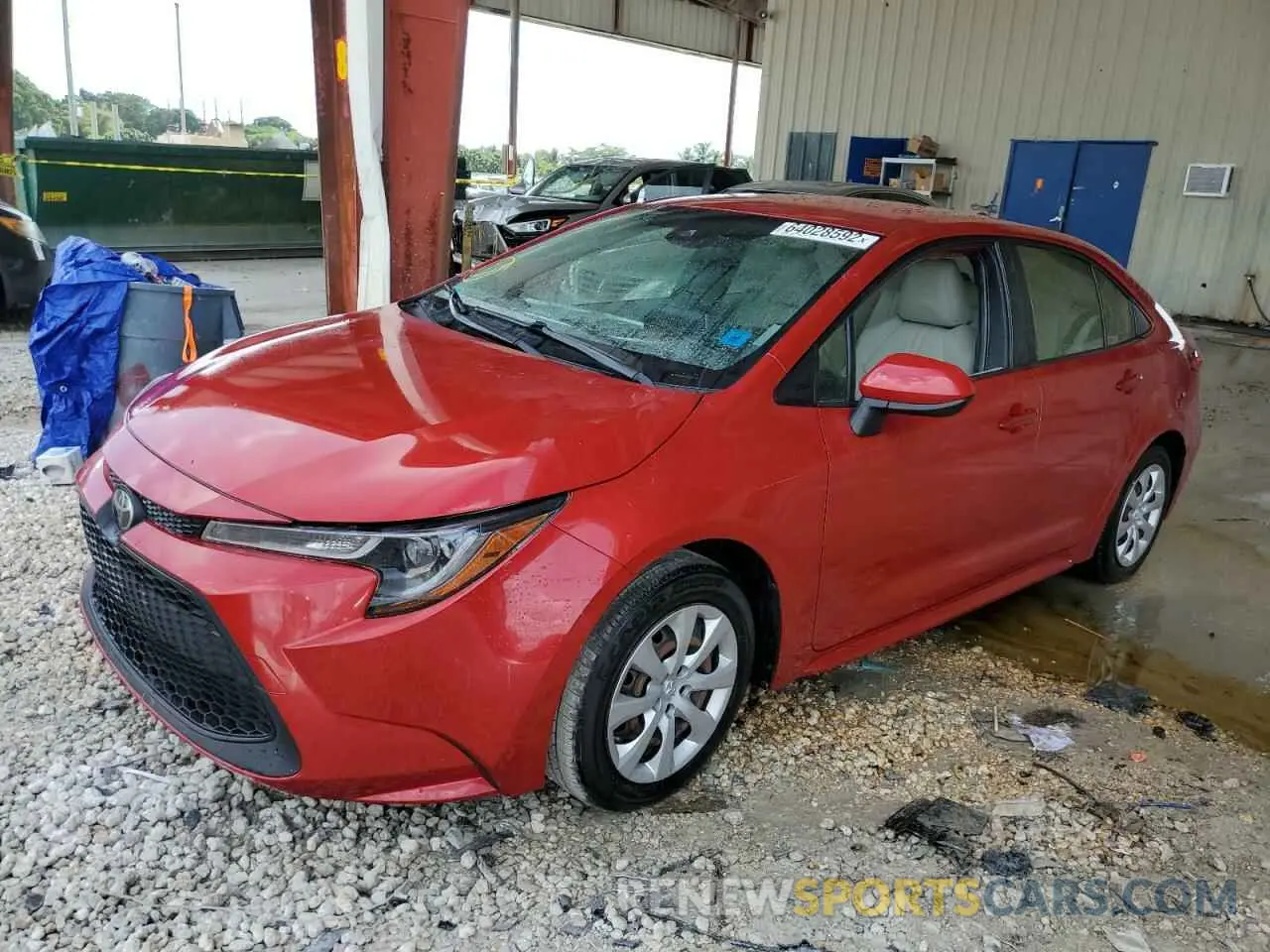 2 fotografías del automóvil dañado JTDEPRAE9LJ044254 TOYOTA COROLLA 2020