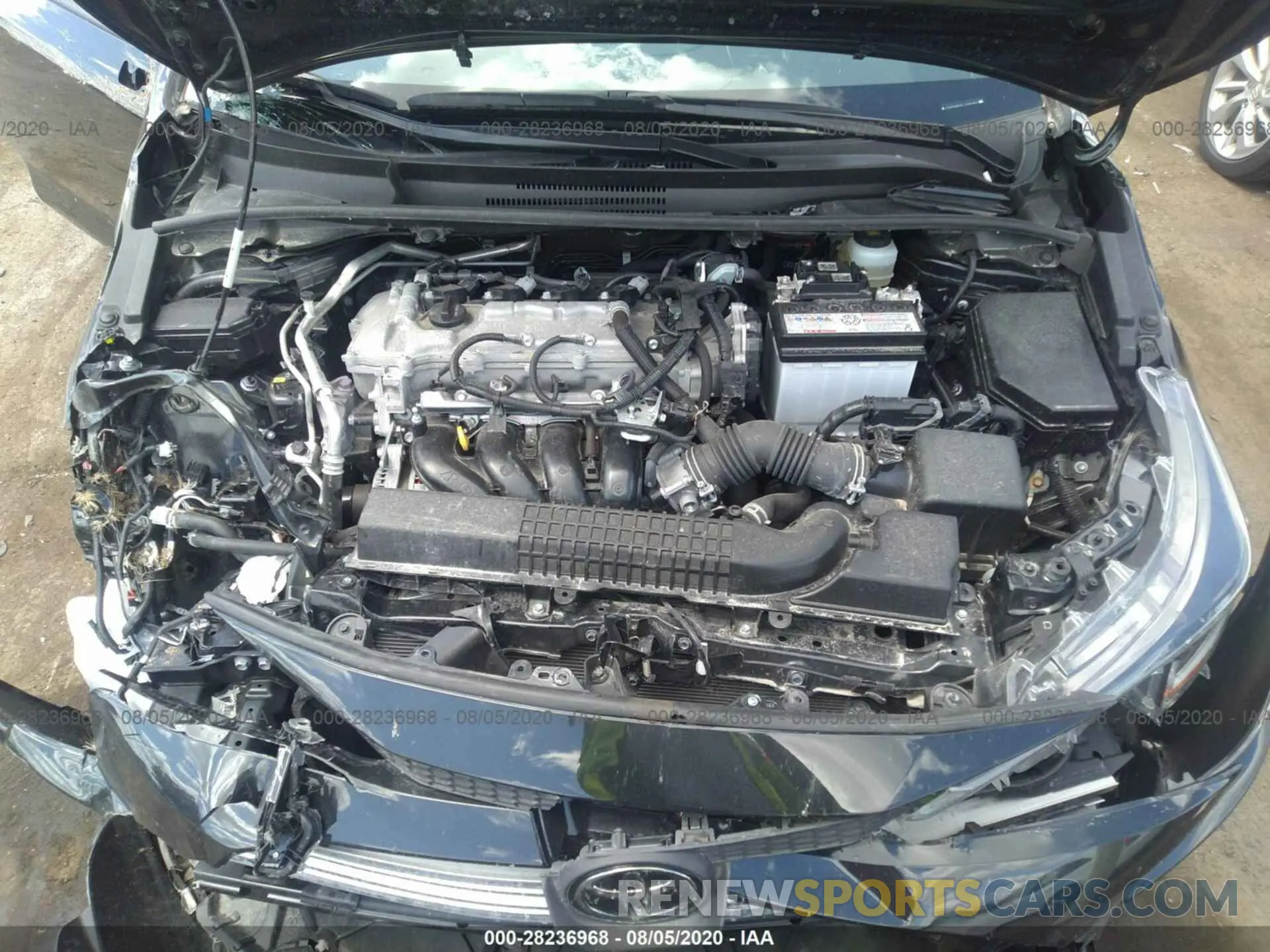 10 fotografías del automóvil dañado JTDEPRAE9LJ045694 TOYOTA COROLLA 2020