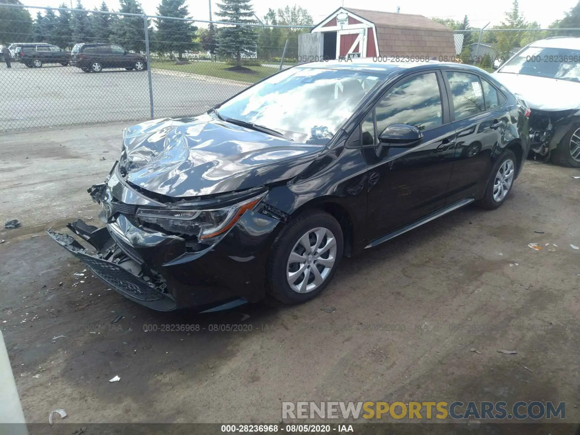 2 fotografías del automóvil dañado JTDEPRAE9LJ045694 TOYOTA COROLLA 2020