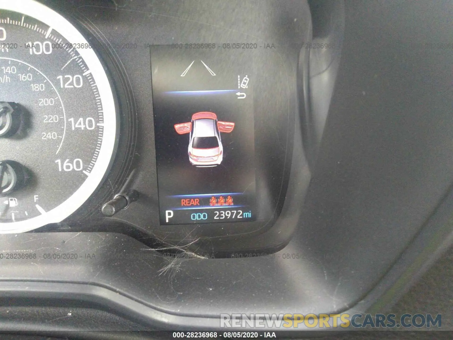 7 fotografías del automóvil dañado JTDEPRAE9LJ045694 TOYOTA COROLLA 2020