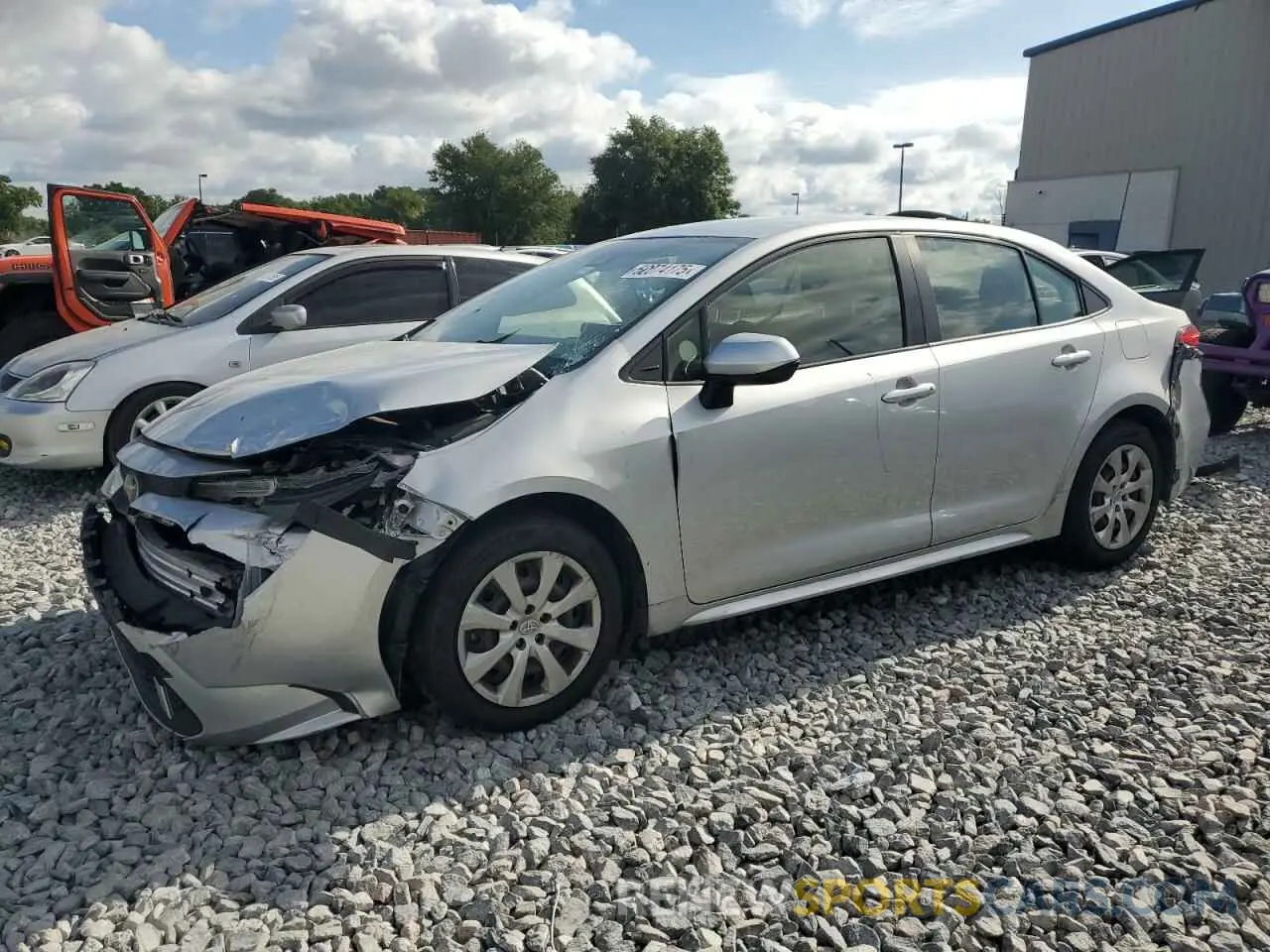 1 fotografías del automóvil dañado JTDEPRAE9LJ048563 TOYOTA COROLLA 2020