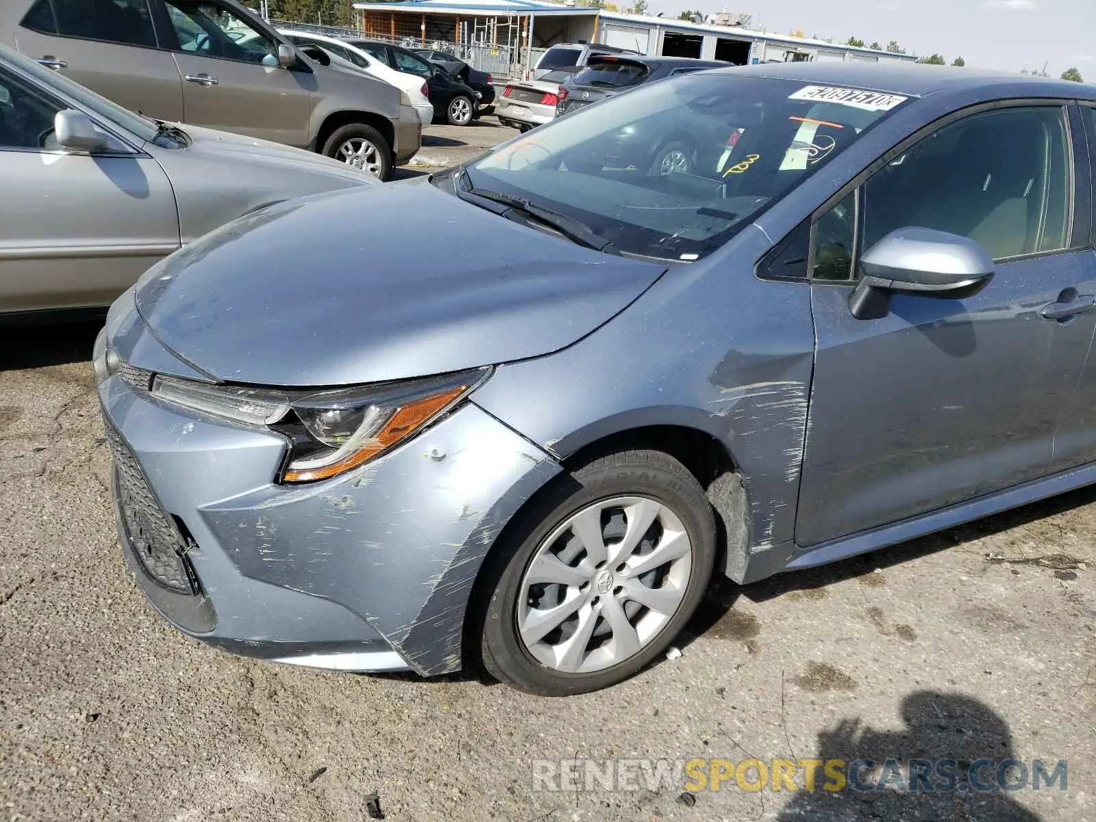9 fotografías del automóvil dañado JTDEPRAE9LJ050569 TOYOTA COROLLA 2020