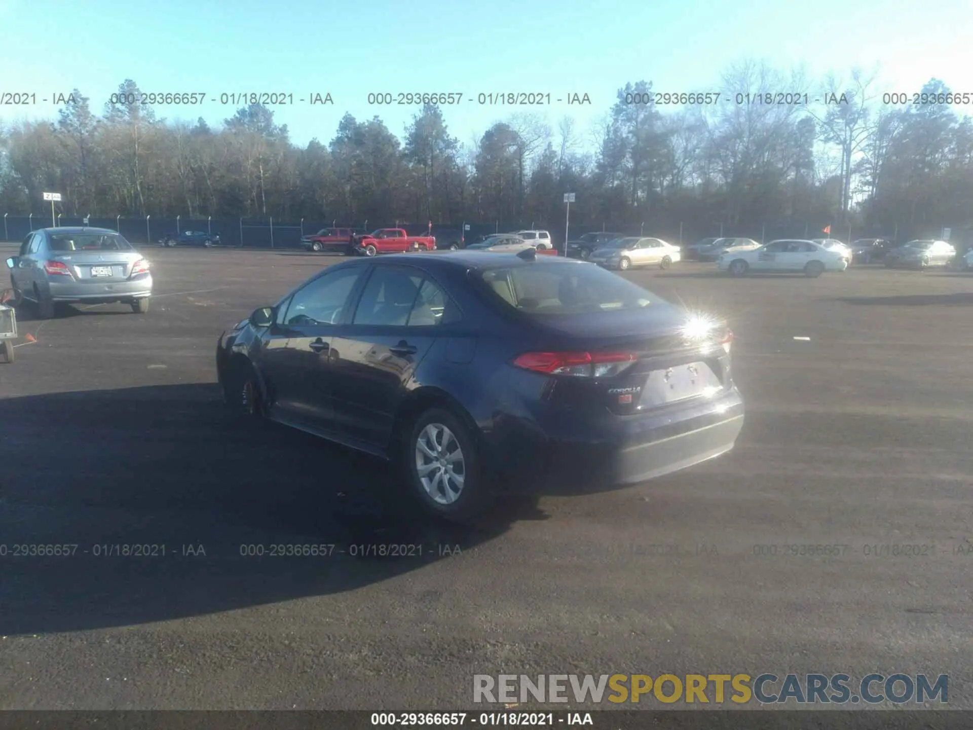 3 fotografías del automóvil dañado JTDEPRAE9LJ053486 TOYOTA COROLLA 2020