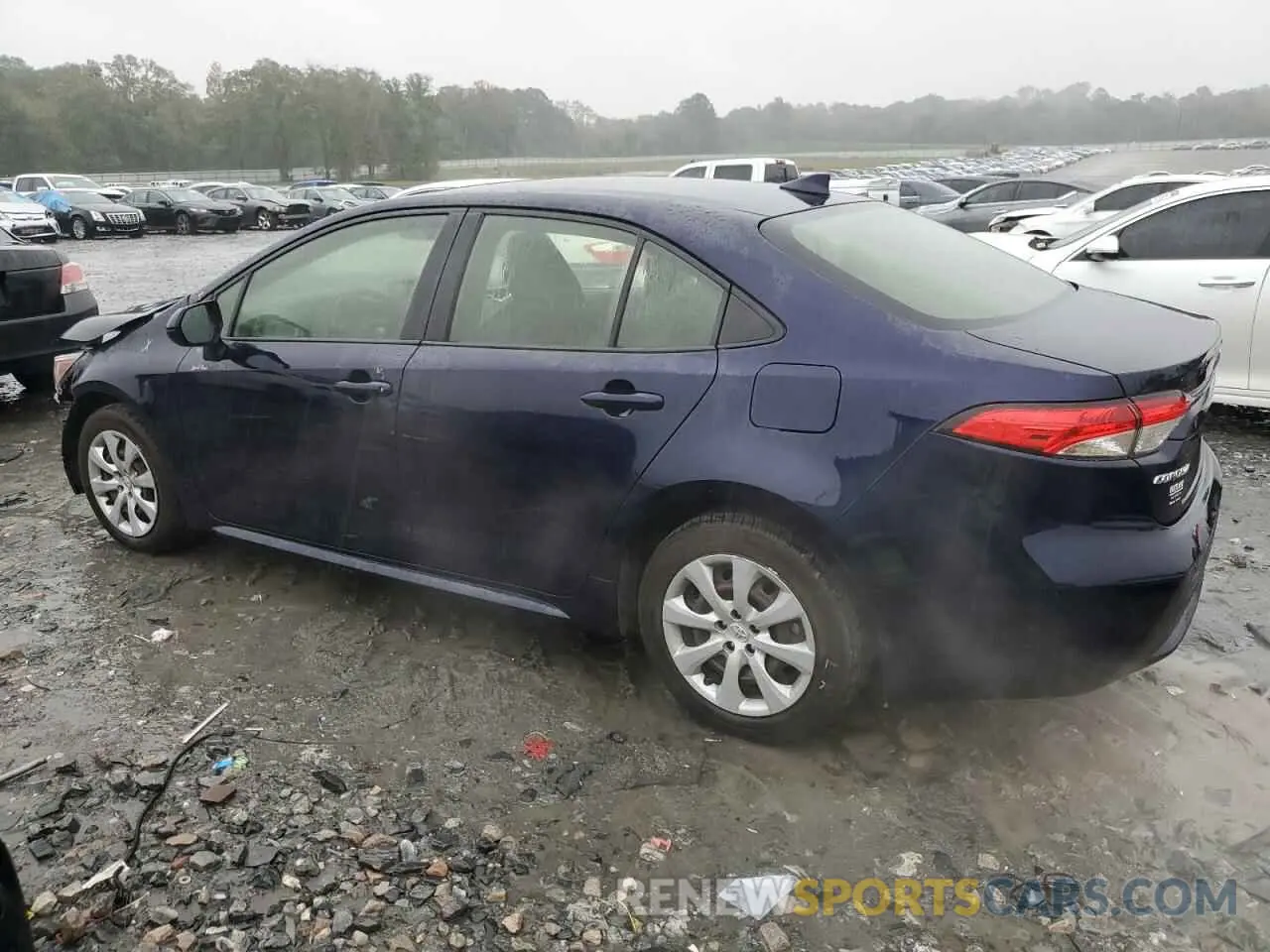 2 fotografías del automóvil dañado JTDEPRAE9LJ053603 TOYOTA COROLLA 2020