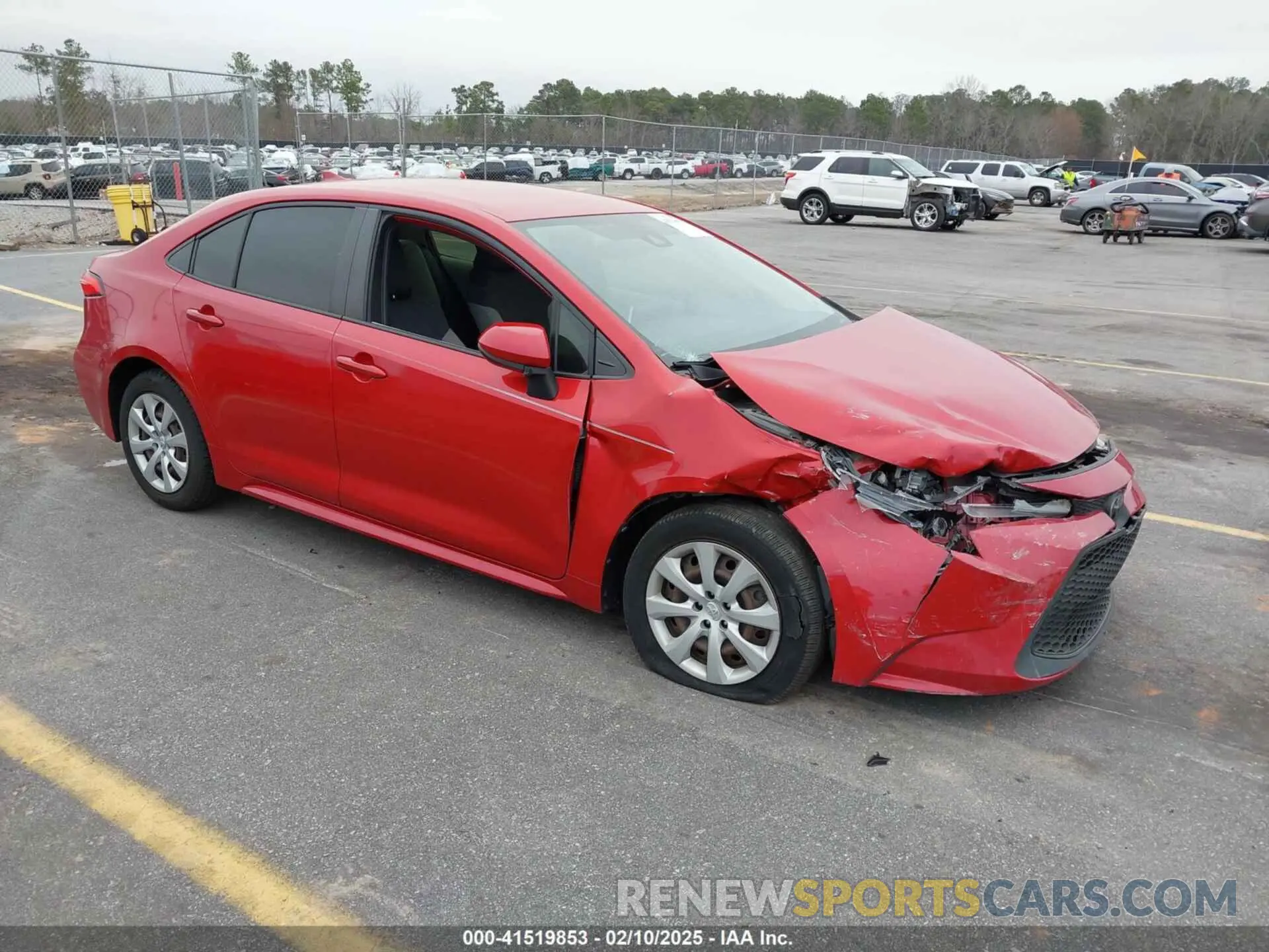 1 fotografías del automóvil dañado JTDEPRAE9LJ056033 TOYOTA COROLLA 2020
