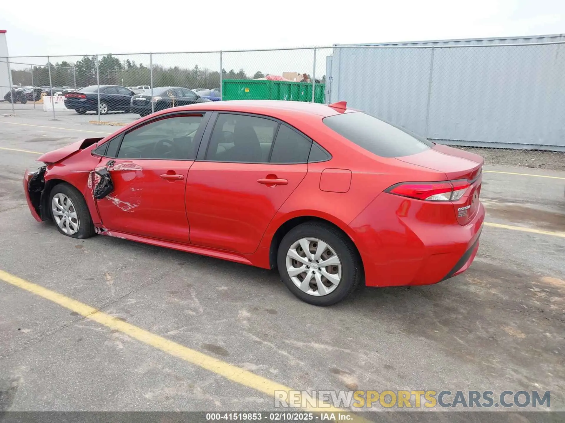 3 fotografías del automóvil dañado JTDEPRAE9LJ056033 TOYOTA COROLLA 2020