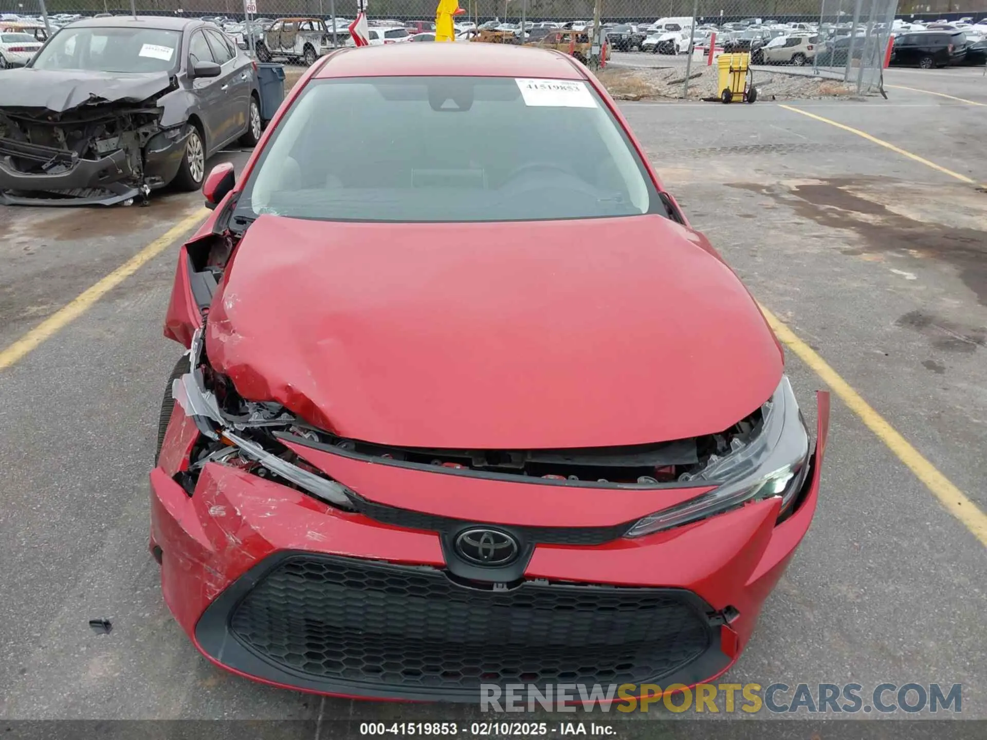 6 fotografías del automóvil dañado JTDEPRAE9LJ056033 TOYOTA COROLLA 2020