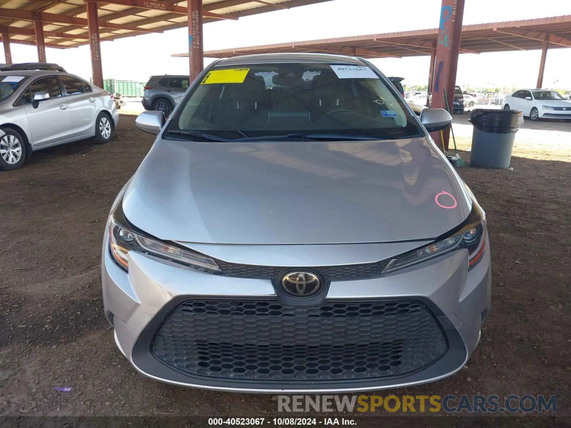 13 fotografías del automóvil dañado JTDEPRAE9LJ060292 TOYOTA COROLLA 2020