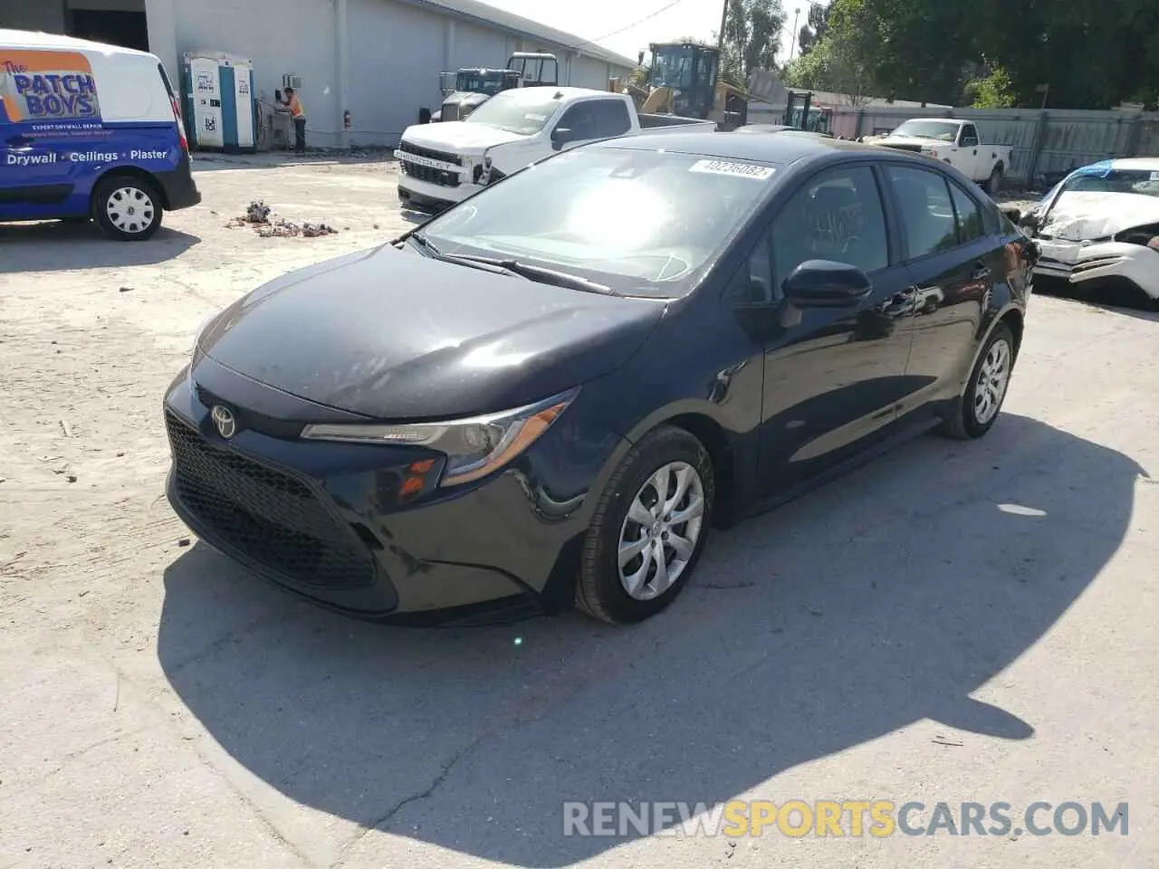 2 fotografías del automóvil dañado JTDEPRAE9LJ067131 TOYOTA COROLLA 2020