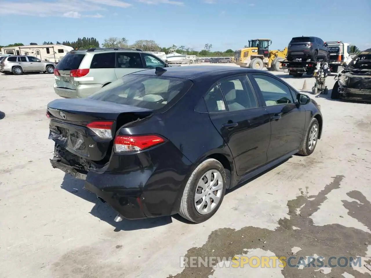 4 fotografías del automóvil dañado JTDEPRAE9LJ067131 TOYOTA COROLLA 2020