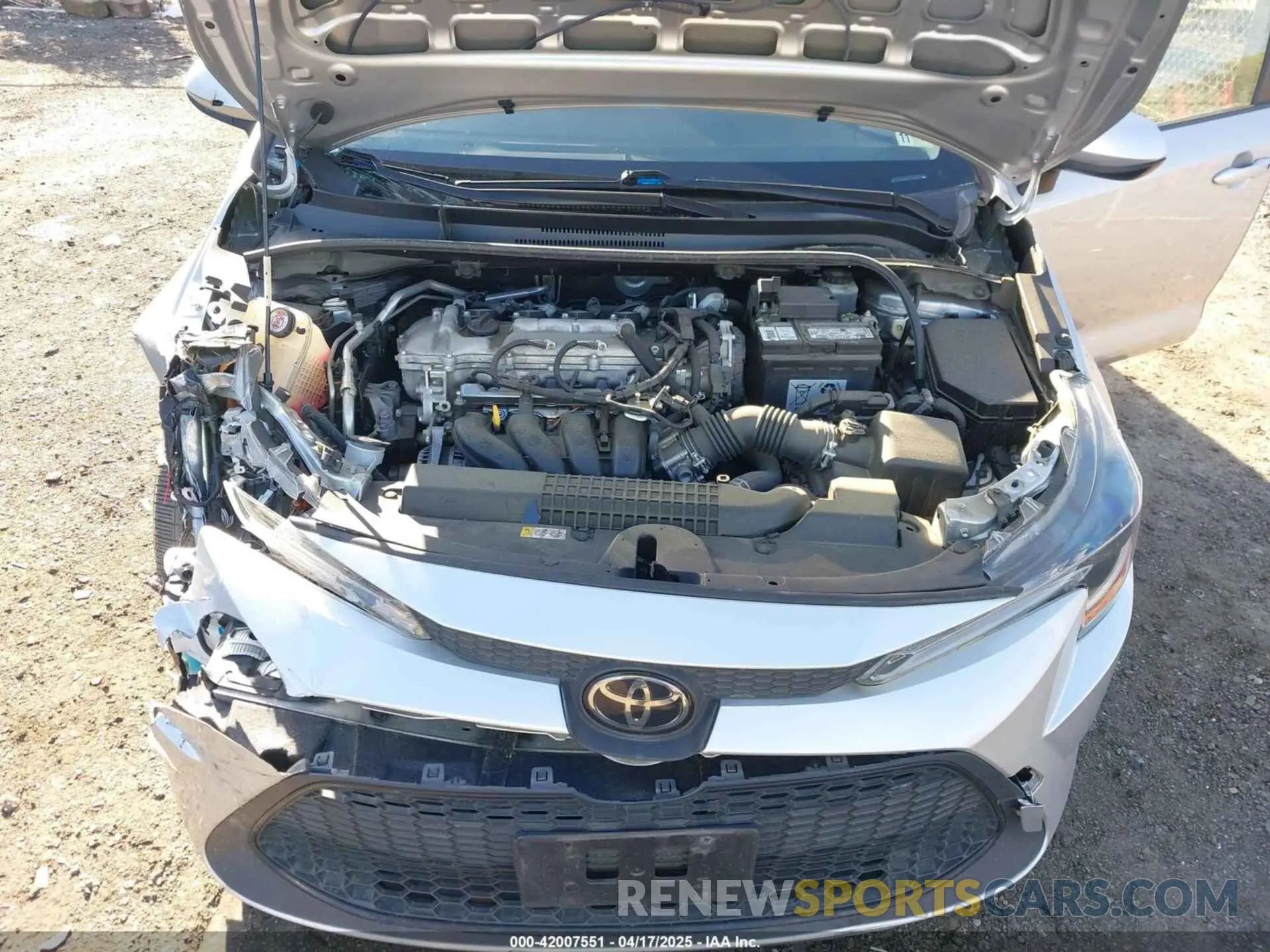 10 fotografías del automóvil dañado JTDEPRAE9LJ078792 TOYOTA COROLLA 2020