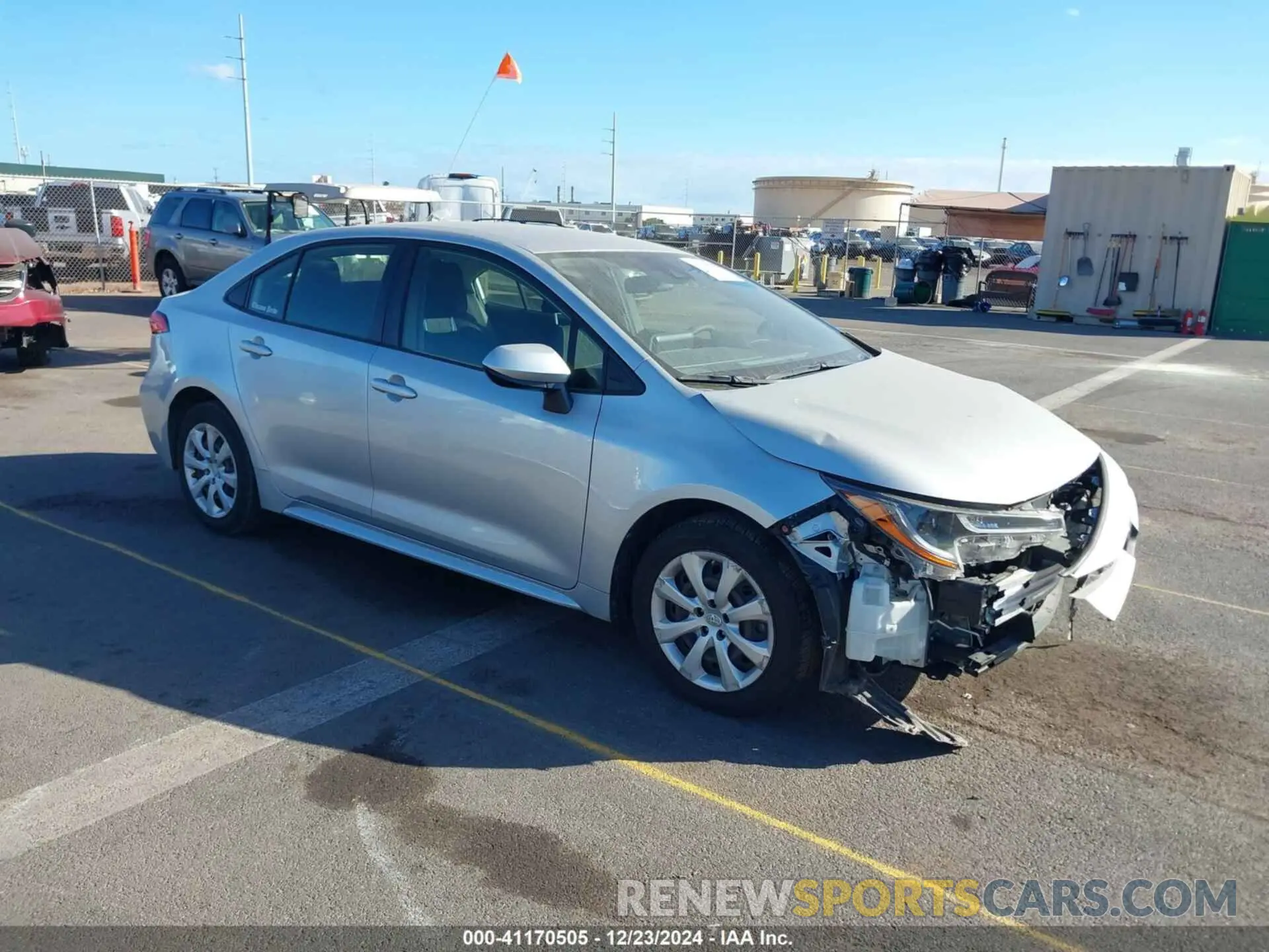 1 fotografías del automóvil dañado JTDEPRAE9LJ081188 TOYOTA COROLLA 2020