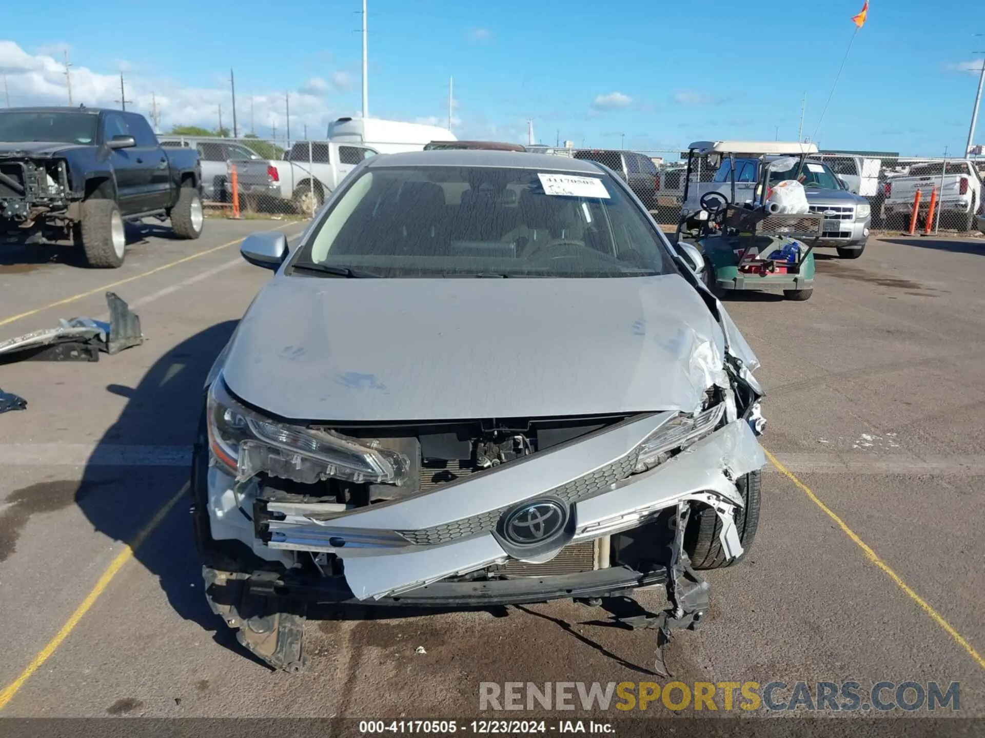 13 fotografías del automóvil dañado JTDEPRAE9LJ081188 TOYOTA COROLLA 2020