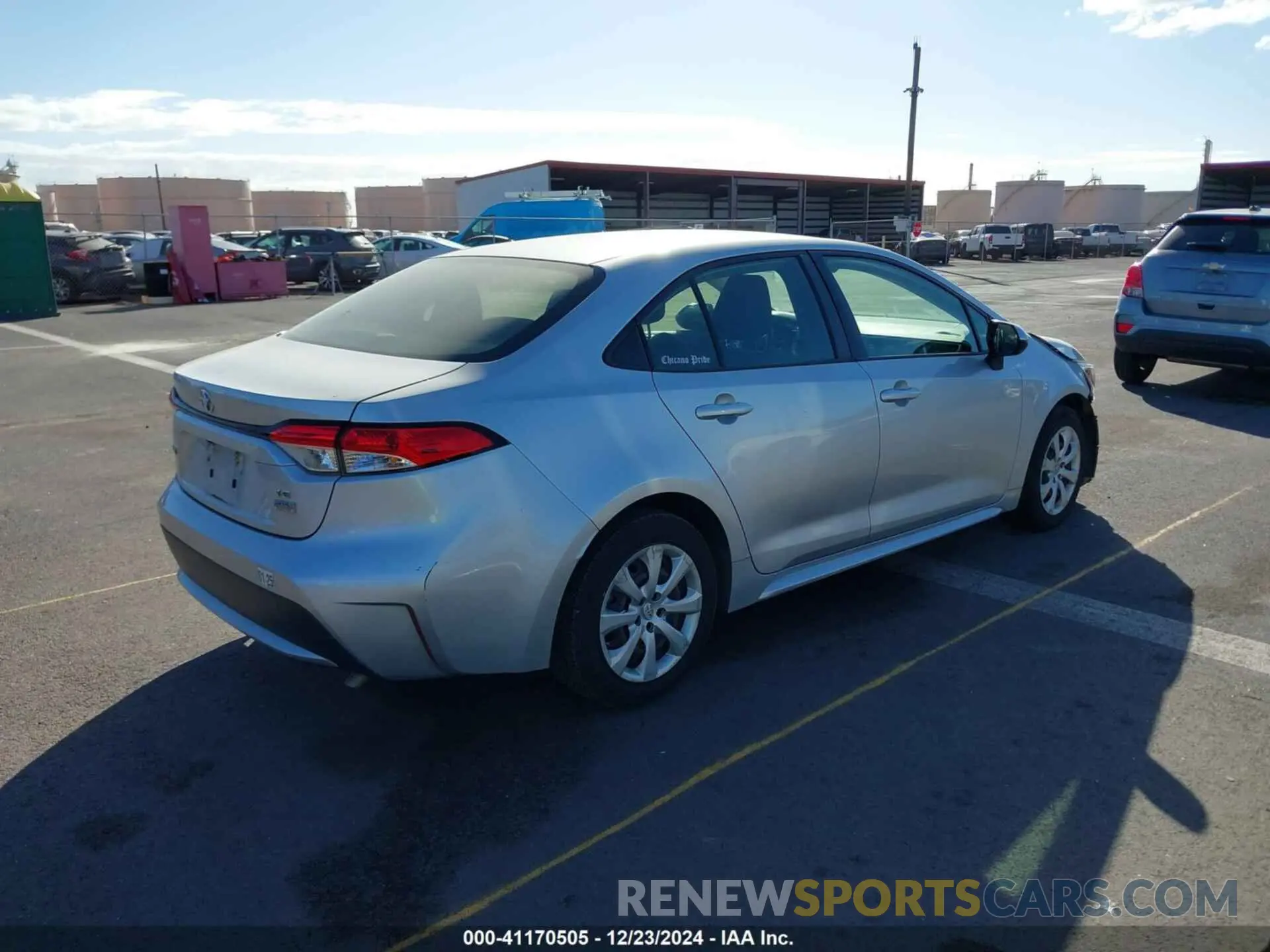 4 fotografías del automóvil dañado JTDEPRAE9LJ081188 TOYOTA COROLLA 2020