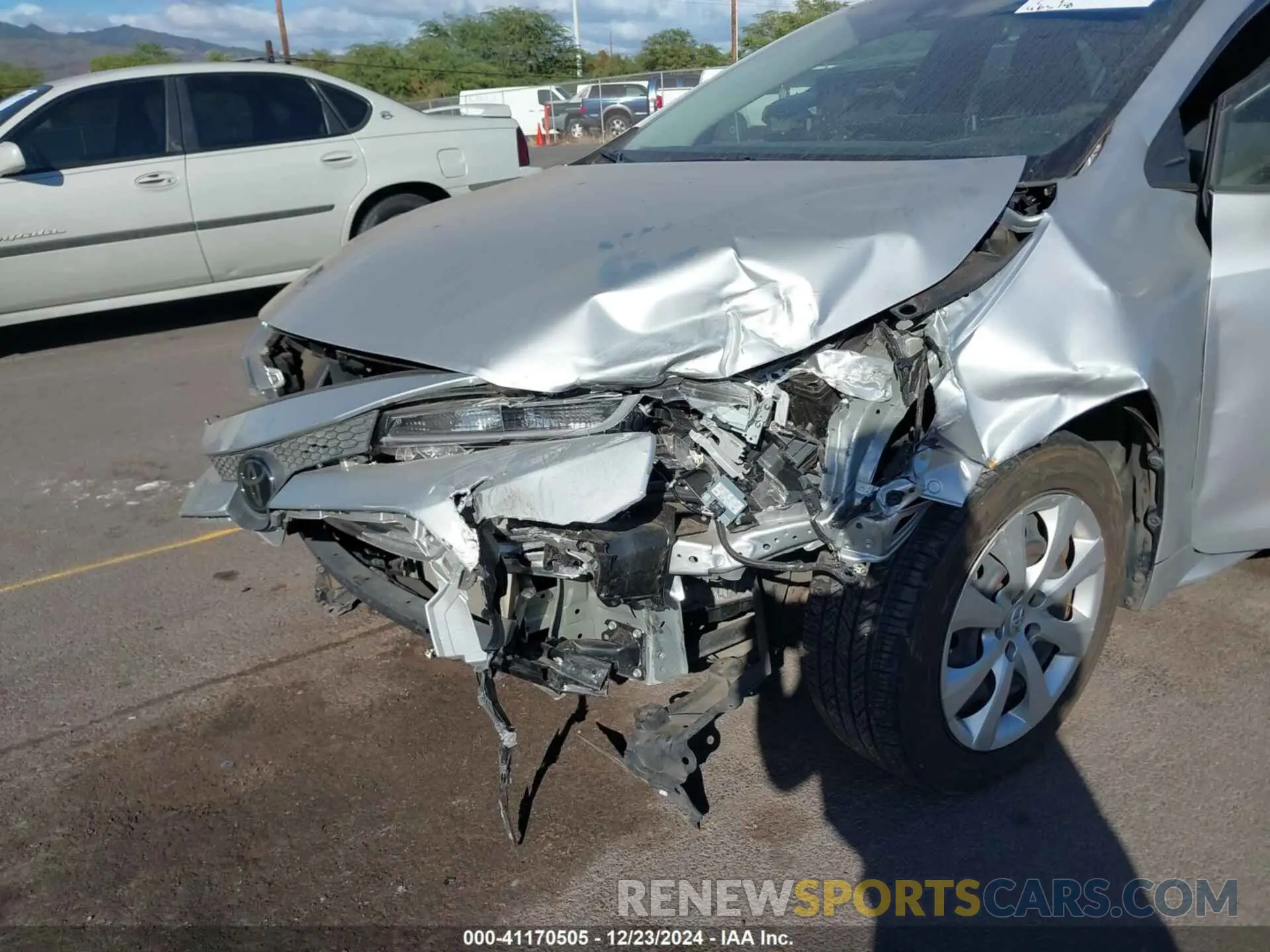 6 fotografías del automóvil dañado JTDEPRAE9LJ081188 TOYOTA COROLLA 2020